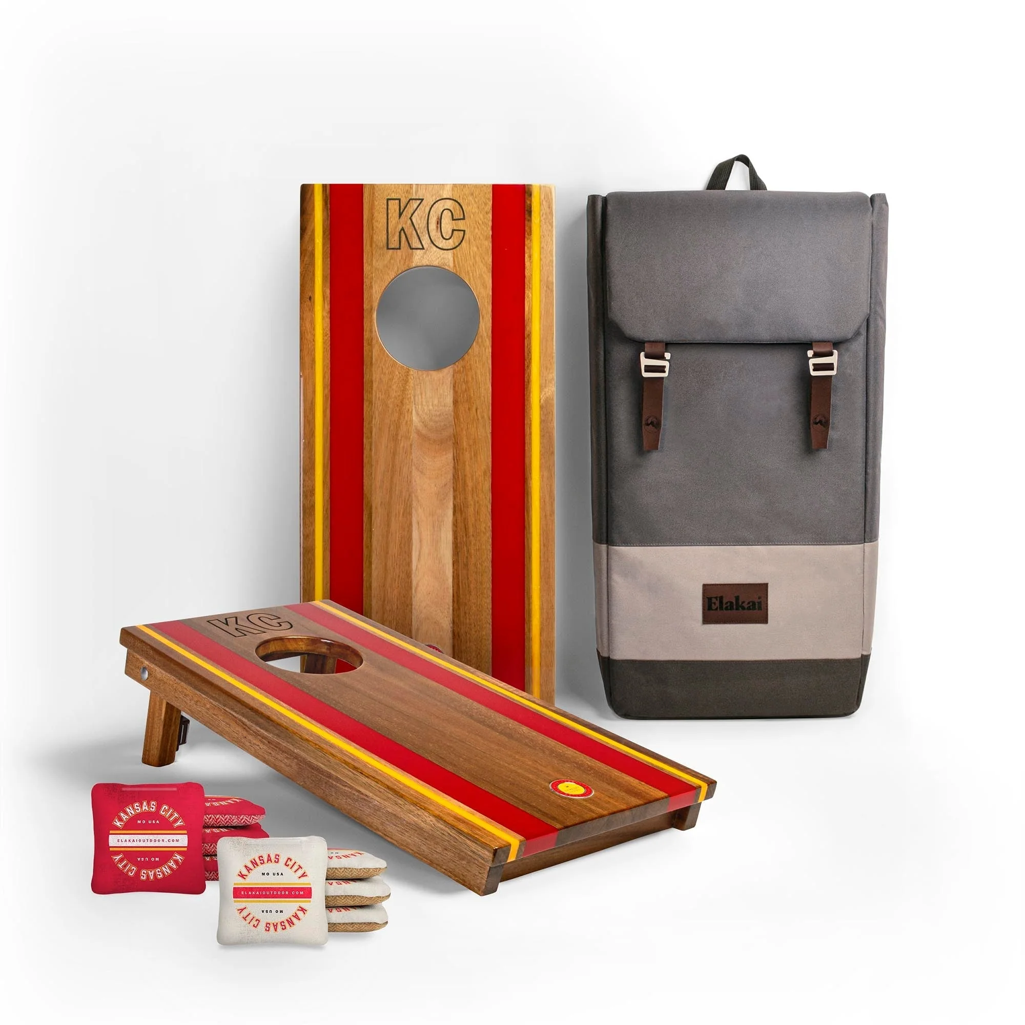1ft x 2ft Gameday Teams Epoxy Resin Wood Compact Travel Cornhole Board Set - Image 64
