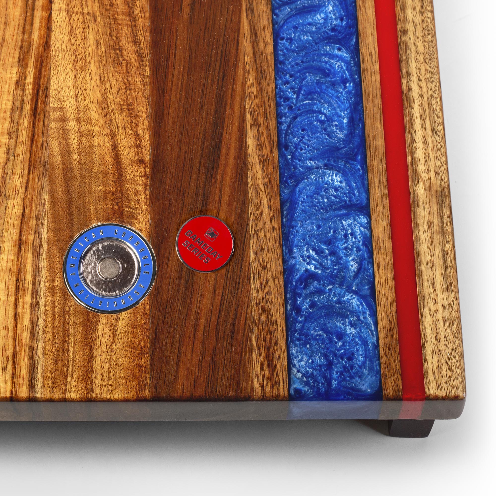 1ft x 2ft Gameday Teams Epoxy Resin Wood Compact Travel Cornhole Board Set - Image 92