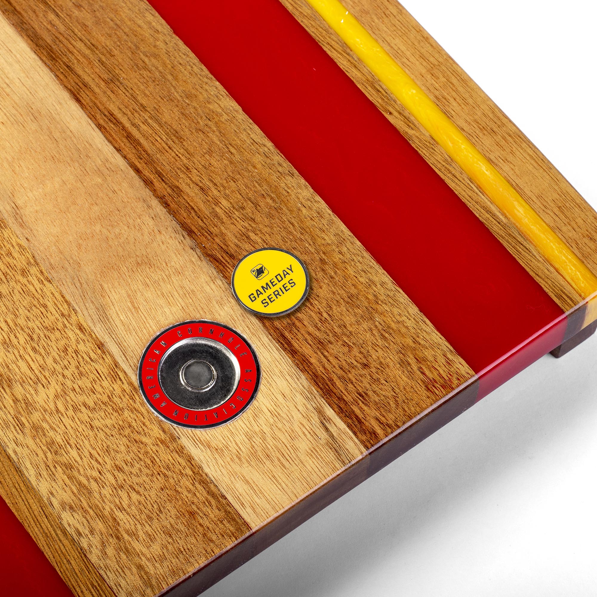 1ft x 2ft Gameday Teams Epoxy Resin Wood Compact Travel Cornhole Board Set - Image 96