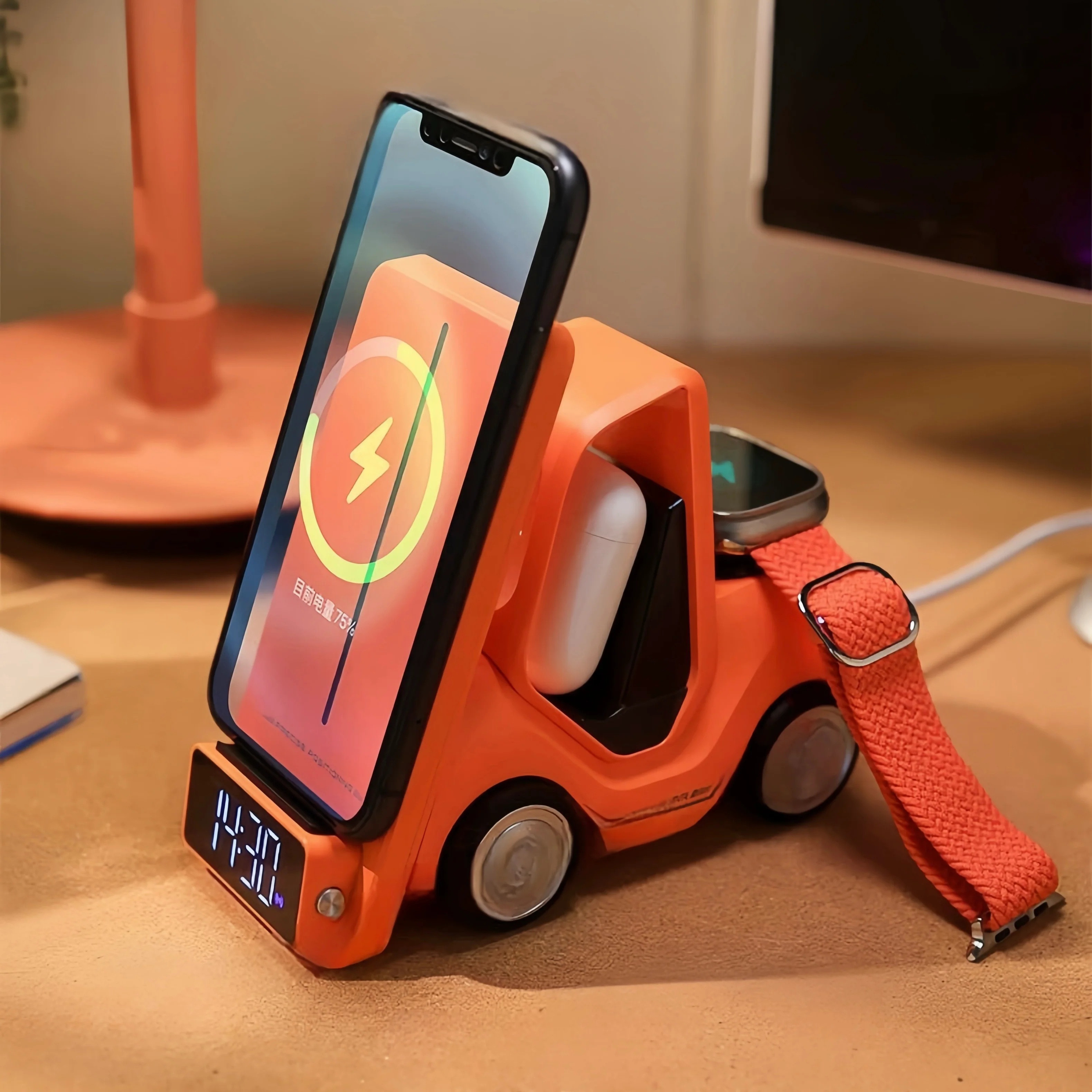 4 in 1 Forklift Fast Wireless Charging Station Dock for iPhone, AirPods & Apple Watch by INSPECIAL HOME - Image 6