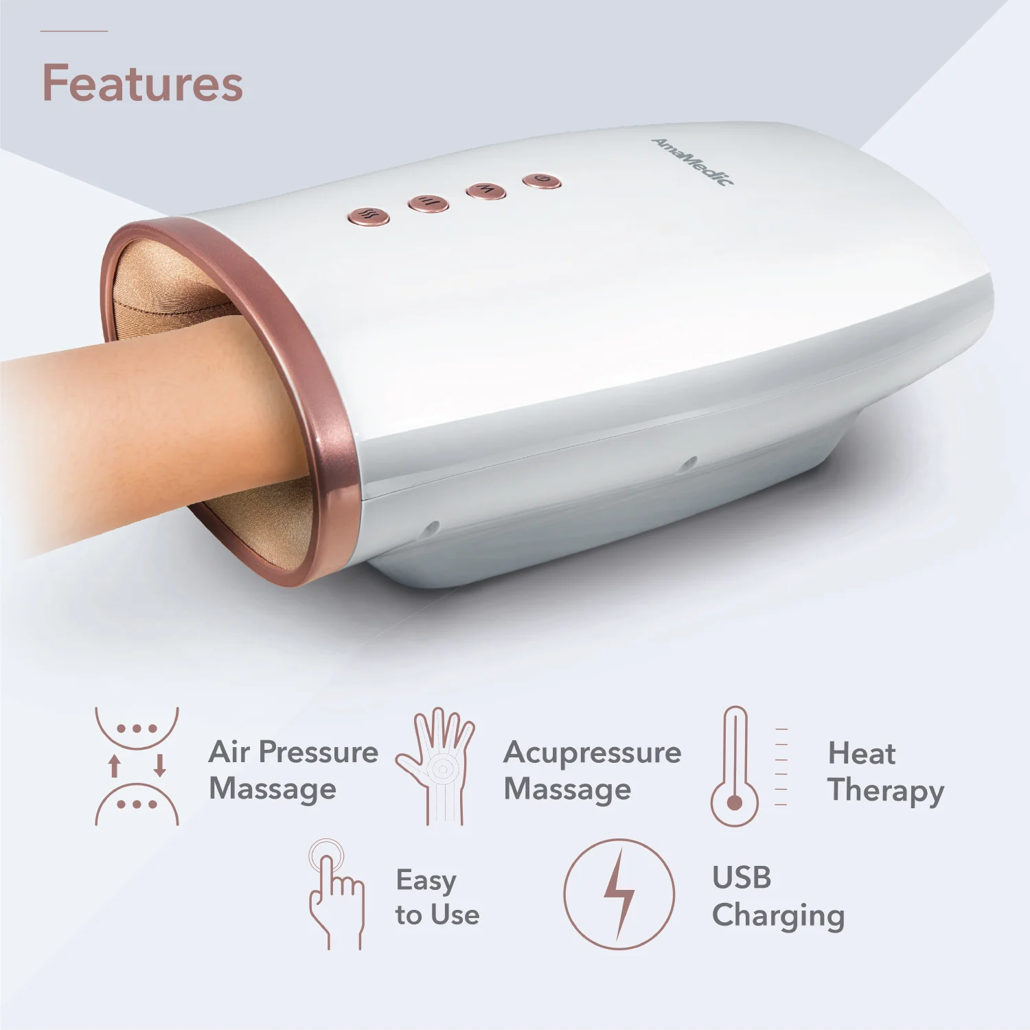 AmaMedic Shiatsu Foot Massager & Osaki Hand Massager Bundle - Image 4