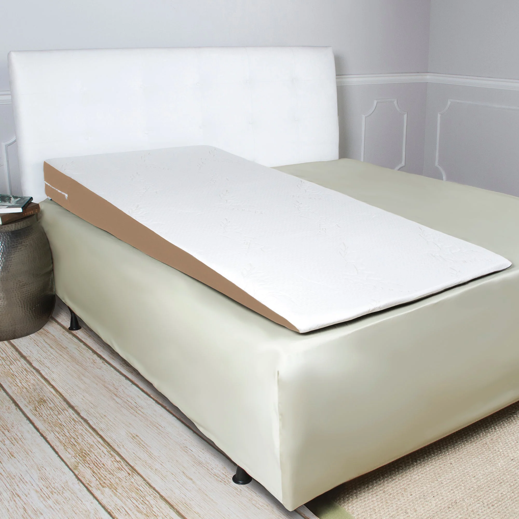 Avana Super Slant Full Length Bed Wedge Memory Foam Pillow with Cooling Tencel Cover, Half-Queen
