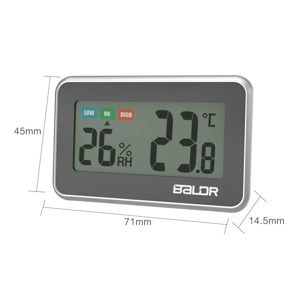 BALDR Digital Mini Thermometer & Hygrometer - Image 3
