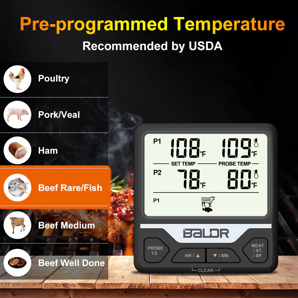BALDR Dual Probe Digital Cooking Thermometer - Image 8