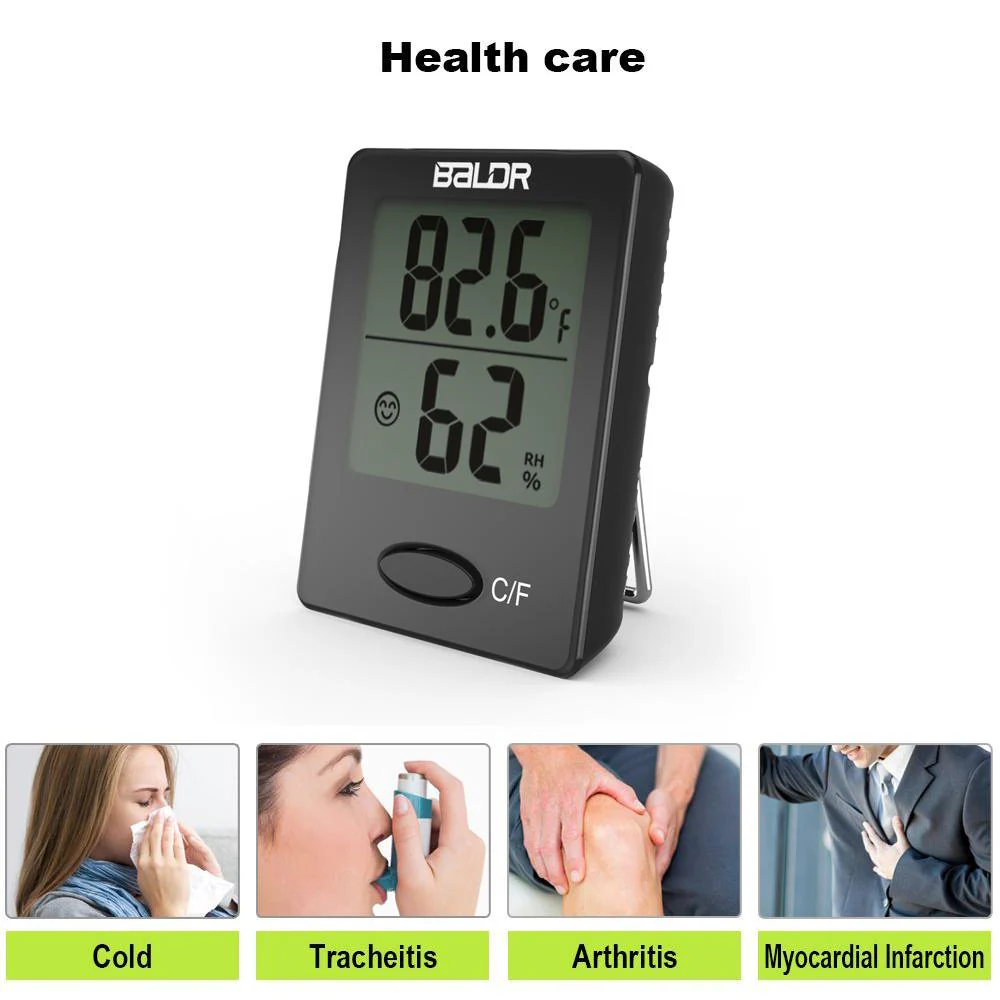 BALDR Mini Digital Indoor Thermometer & Hygrometer - Image 10