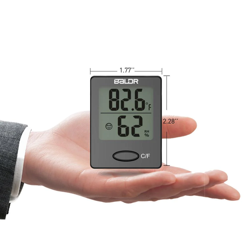 BALDR Mini Digital Indoor Thermometer & Hygrometer - Image 3