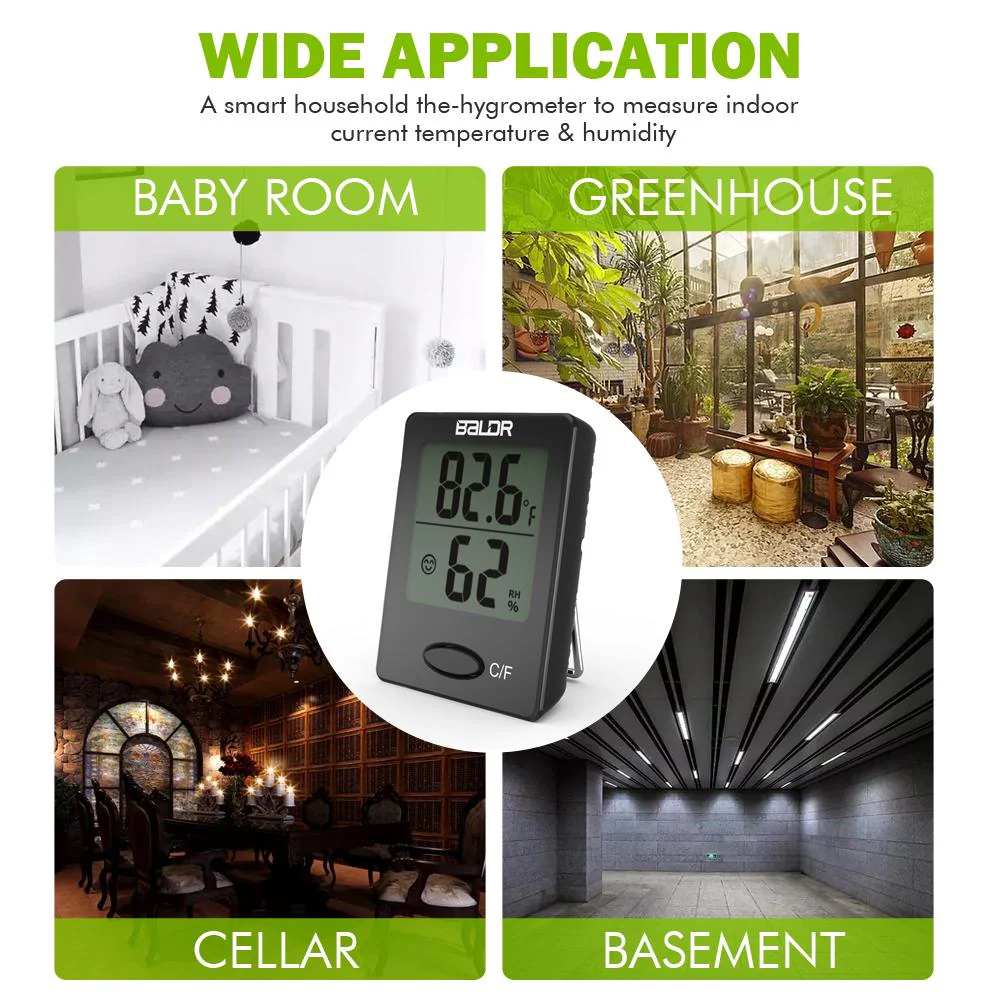 BALDR Mini Digital Indoor Thermometer & Hygrometer - Image 9