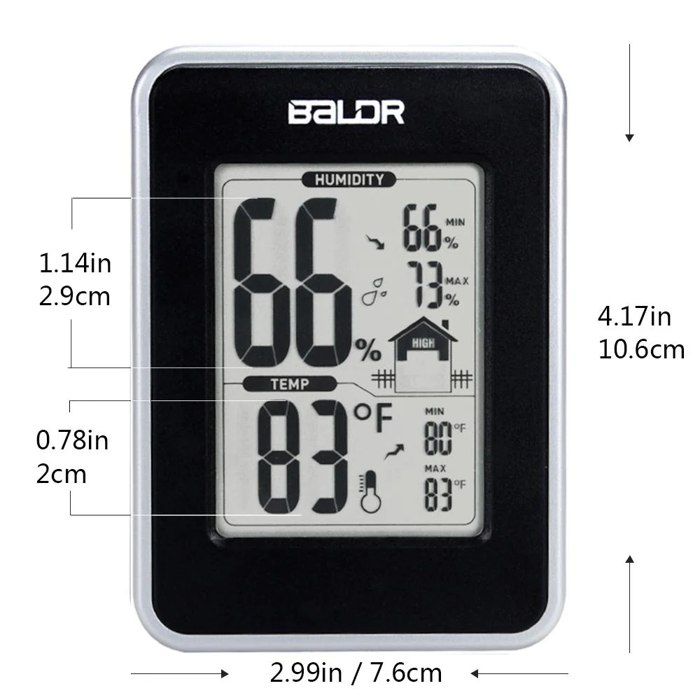 BALDR Trendy Thermo-Hygrometer Indicator - Image 12