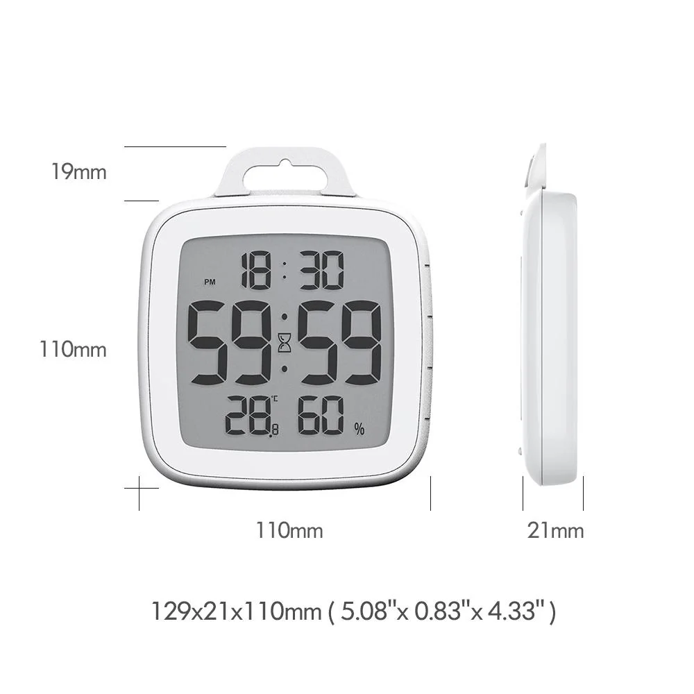 BALDR Waterproof Shower Clock With Timer for Bathrooms - Image 2