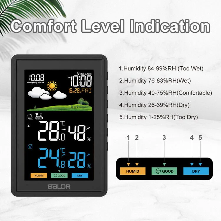 BALDR Weather Station Wireless Indoor Outdoor Thermometer - Image 5