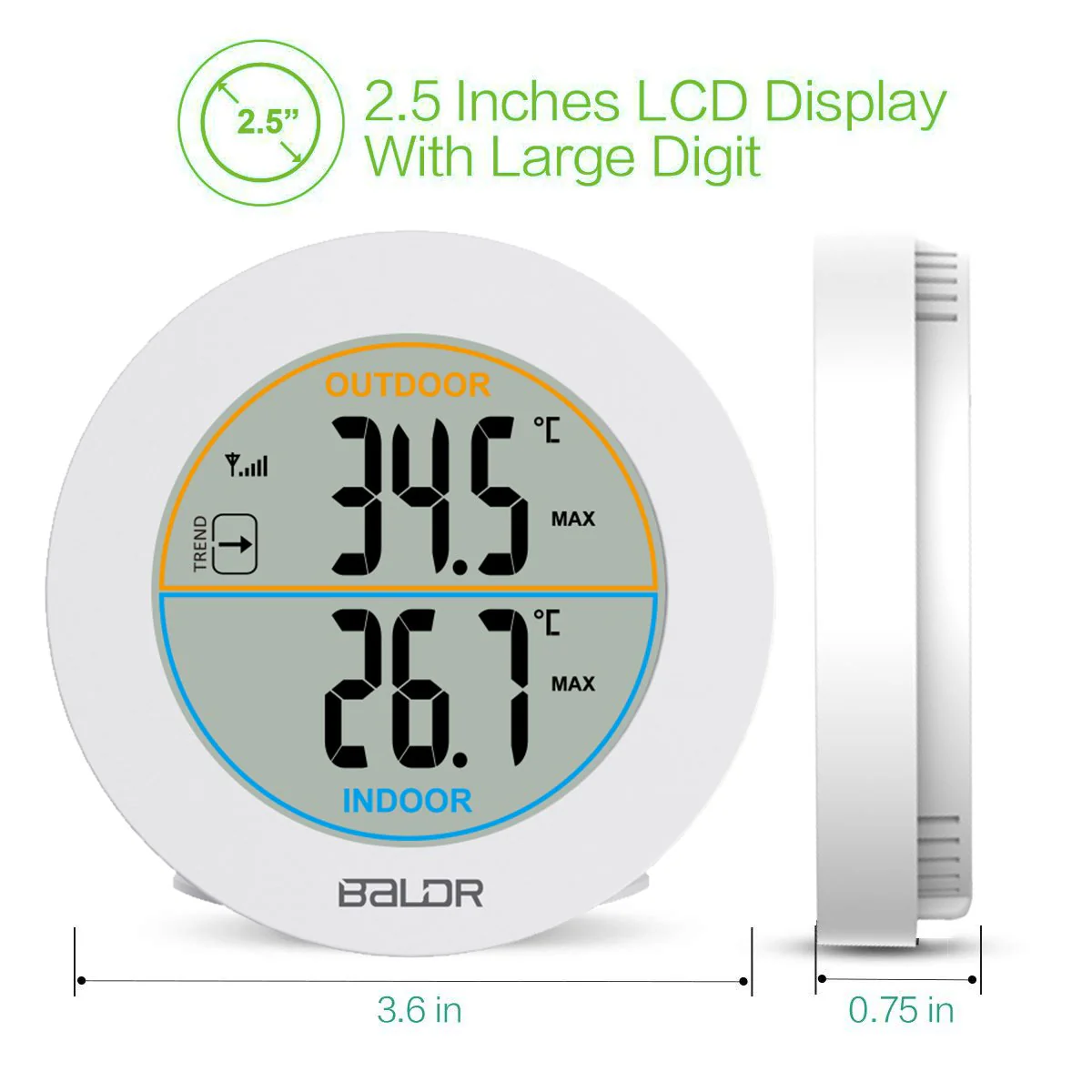 BALDR Wireless Indoor/Outdoor Thermometer - Image 5