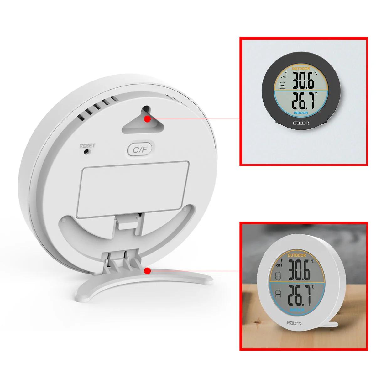 BALDR Wireless Indoor/Outdoor Thermometer - Image 6