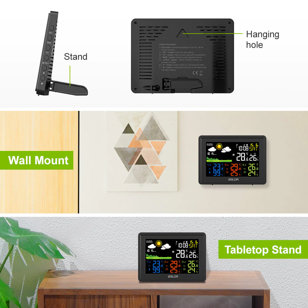 Wireless Indoor Outdoor Weather Station - Image 8