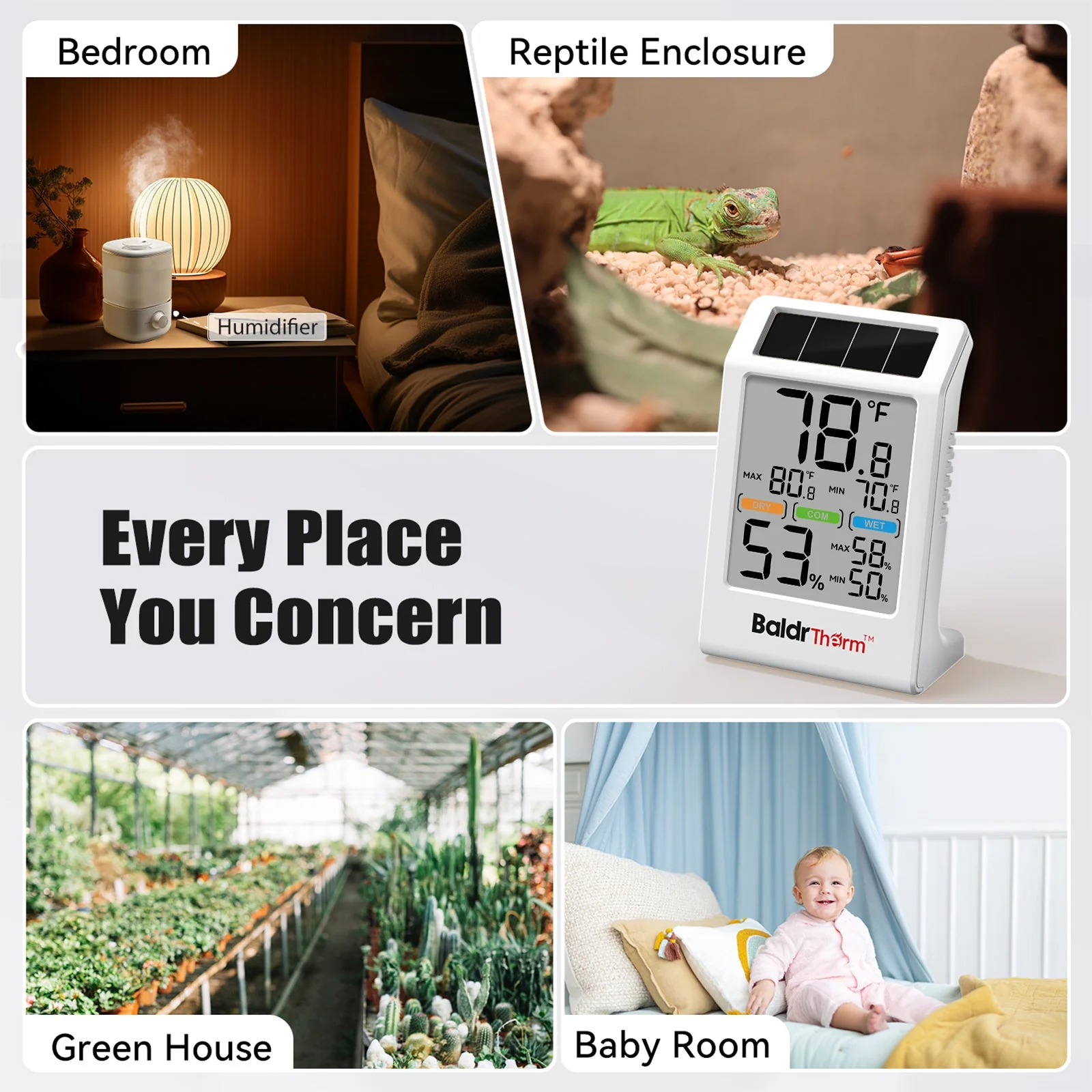 BaldrTherm Digital Thermometer and Hygrometer - 3.2" Display - Image 8