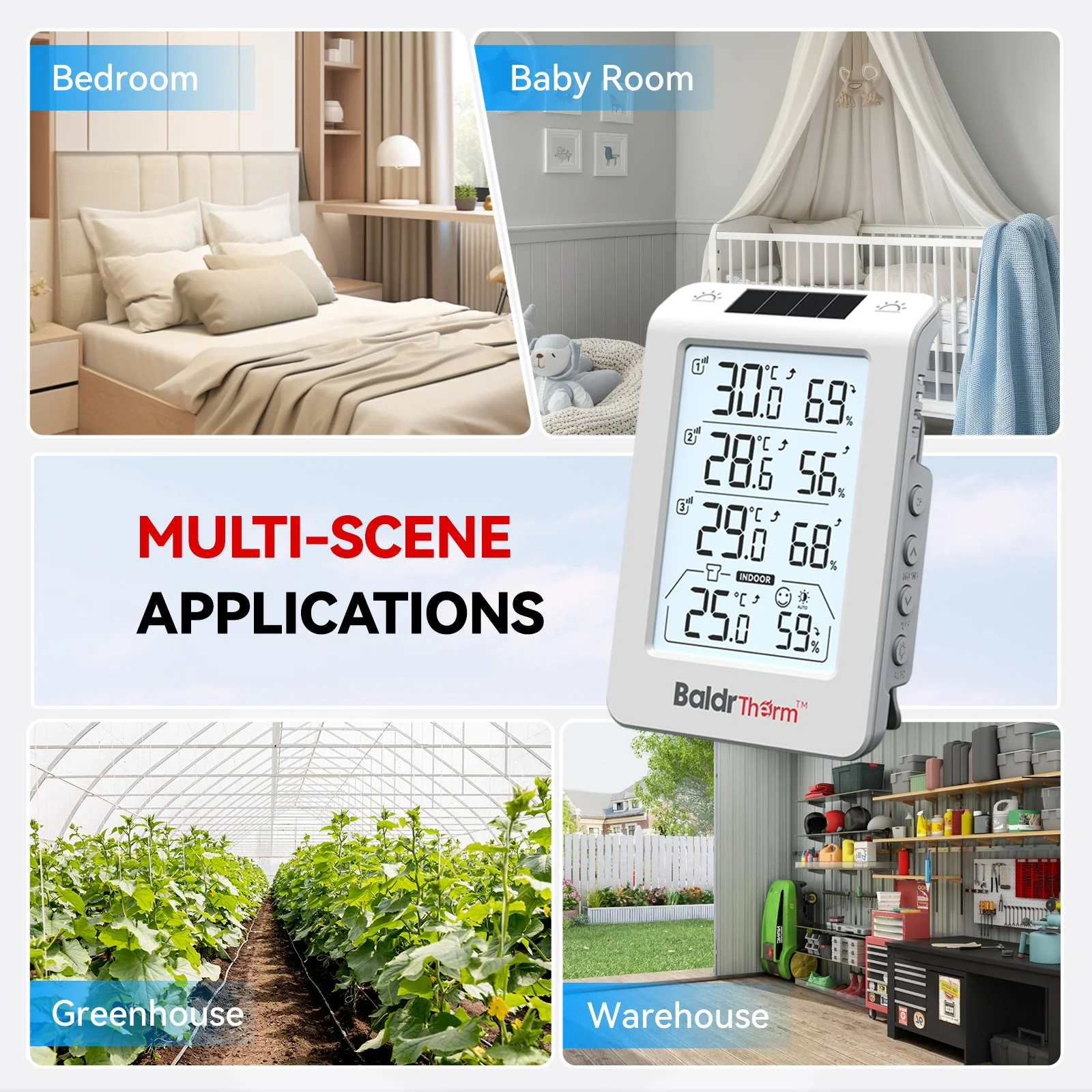 BaldrTherm Three Channel Thermo-Hygrometer With 3 Sensors - Image 9