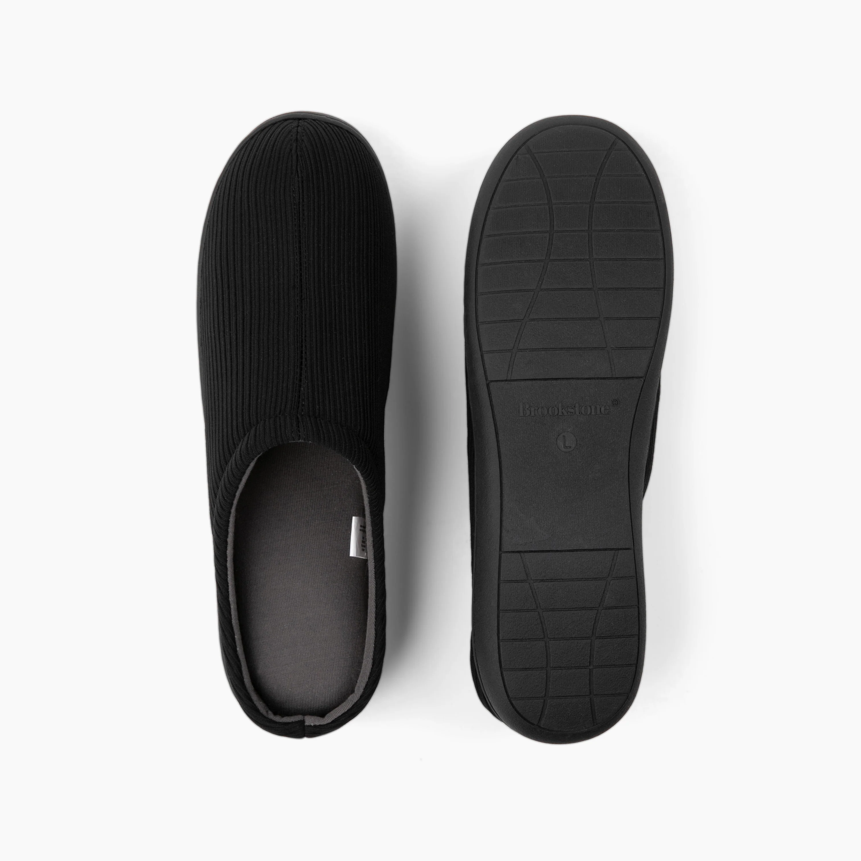 Brookstone Classic Comfort Memory Foam Slippers - Men's - Image 10
