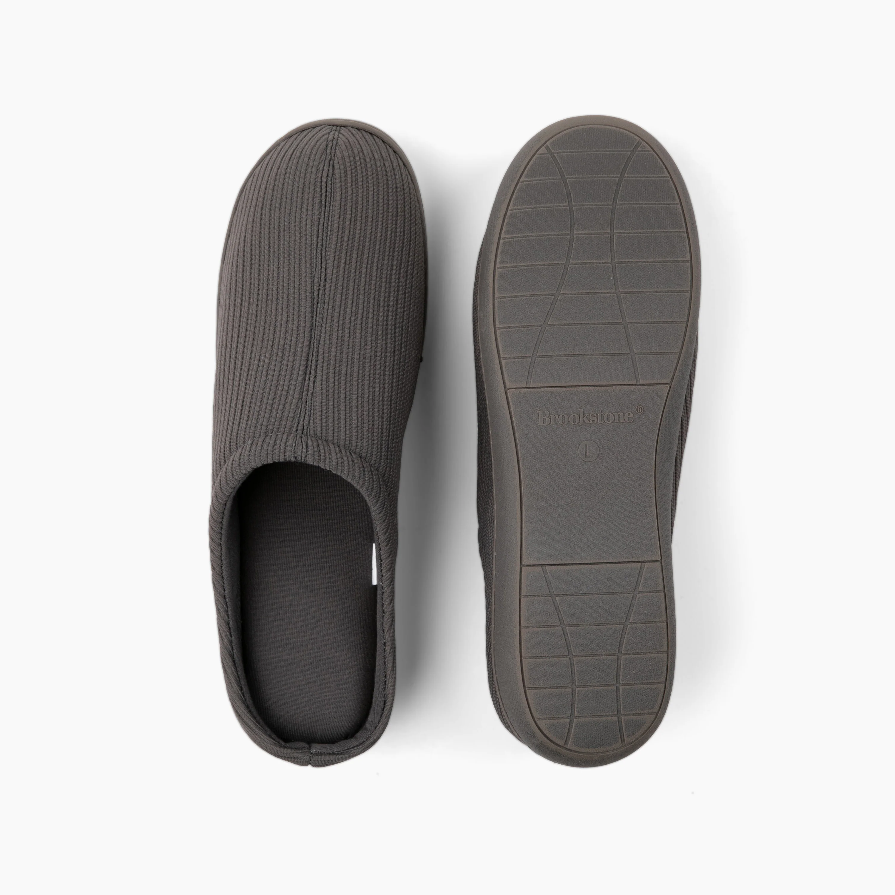 Brookstone Classic Comfort Memory Foam Slippers - Men's - Image 32