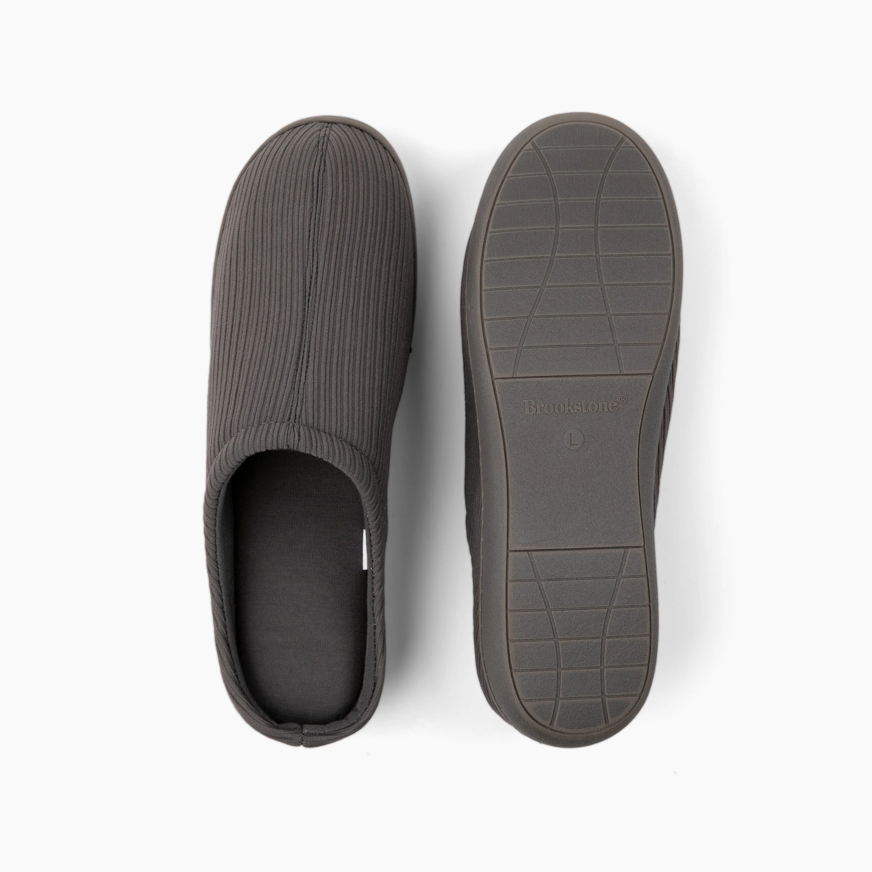 Brookstone Classic Comfort Memory Foam Slippers - Men's - Image 67