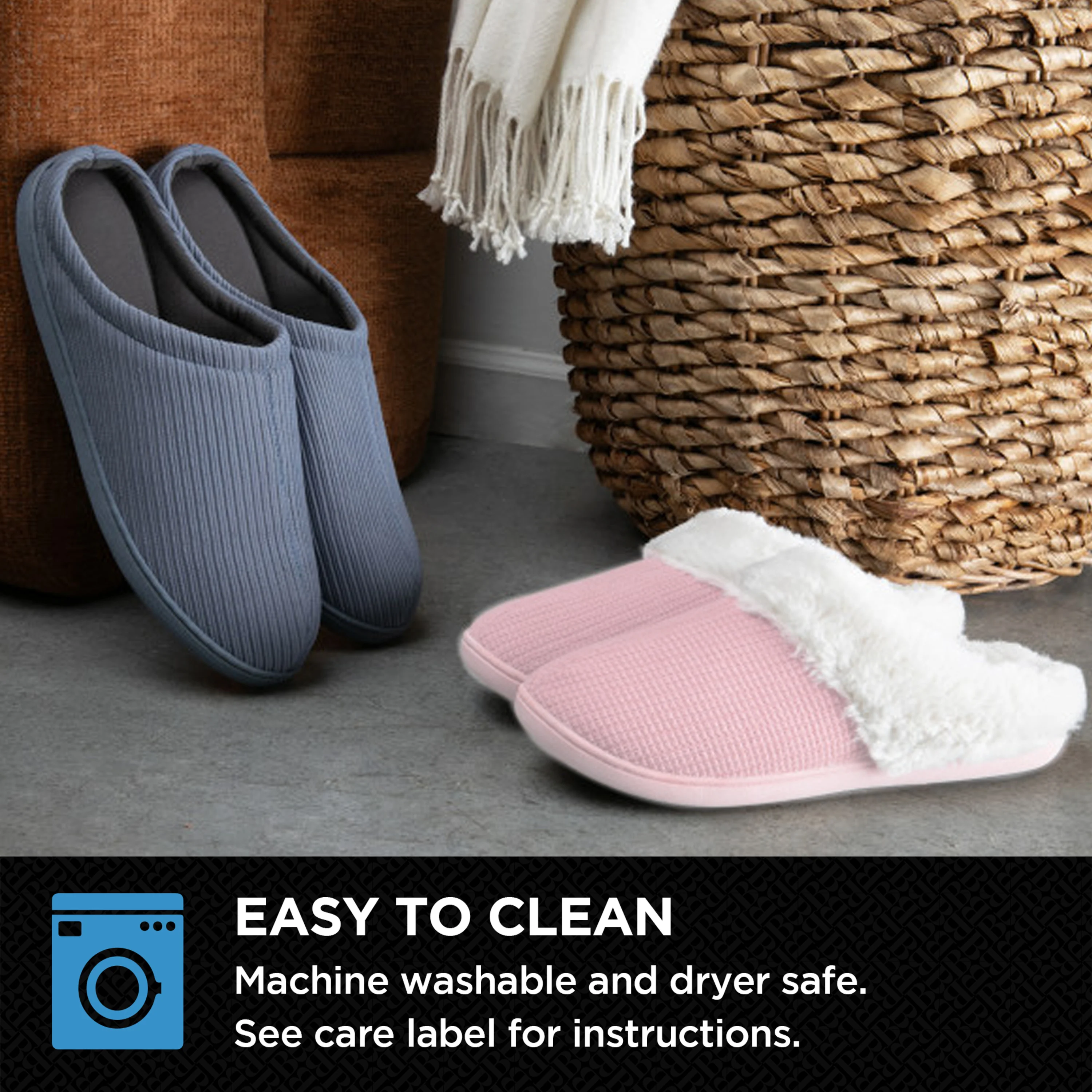 Brookstone Classic Comfort Memory Foam Slippers - Women's - Image 28