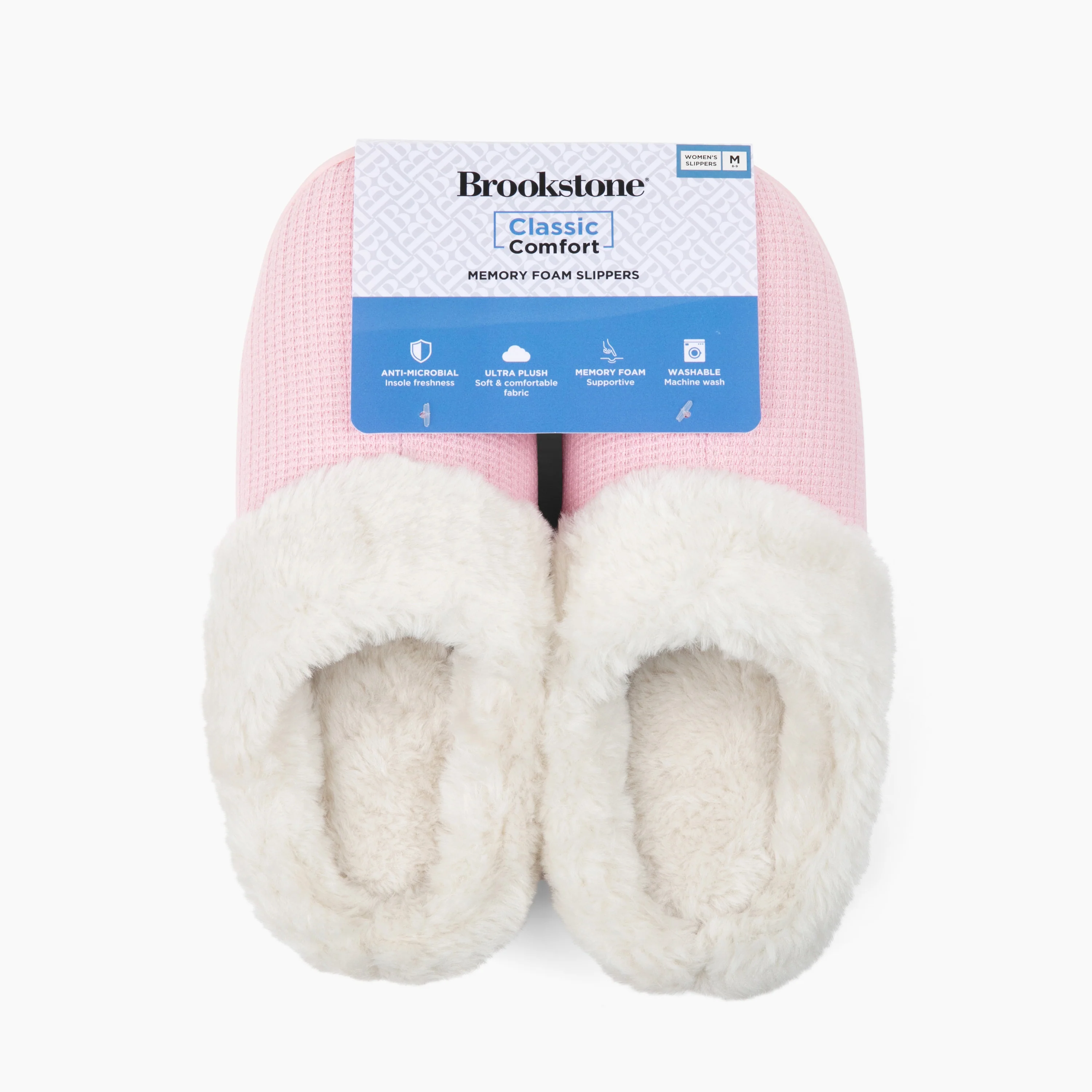 Brookstone Classic Comfort Memory Foam Slippers - Women's - Image 29