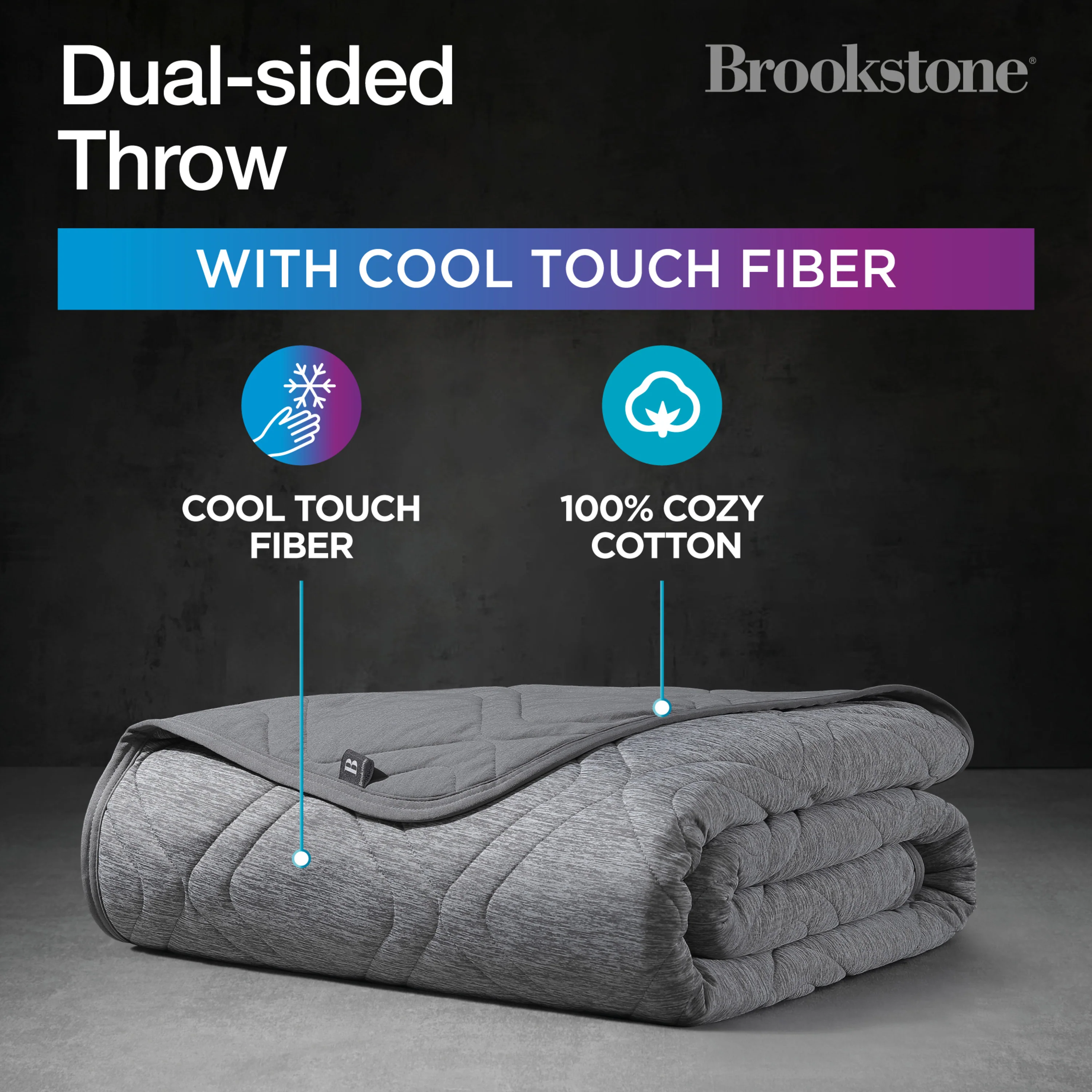 Brookstone Cooling Comfort Throw - Image 36