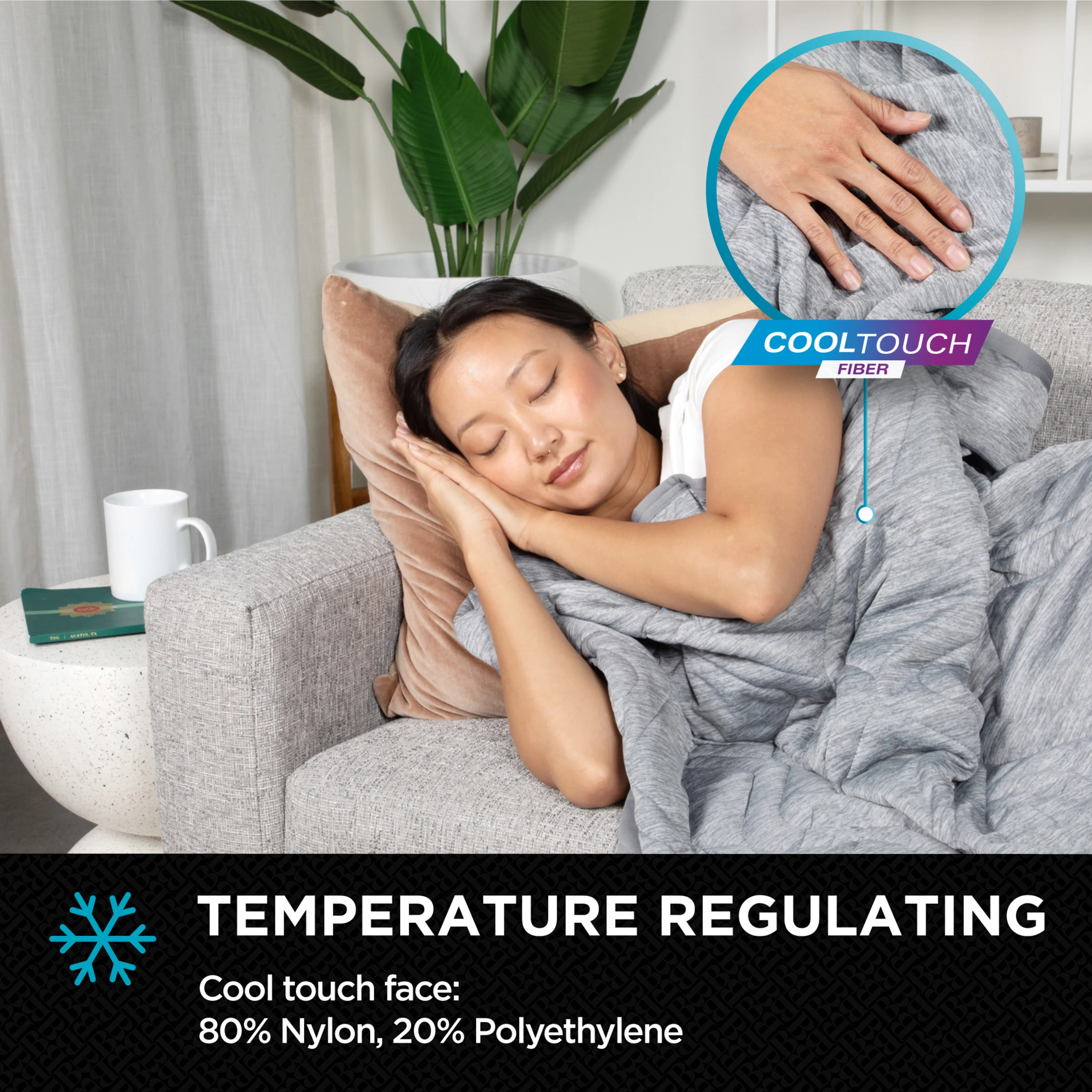 Brookstone Cooling Comfort Throw - Image 39