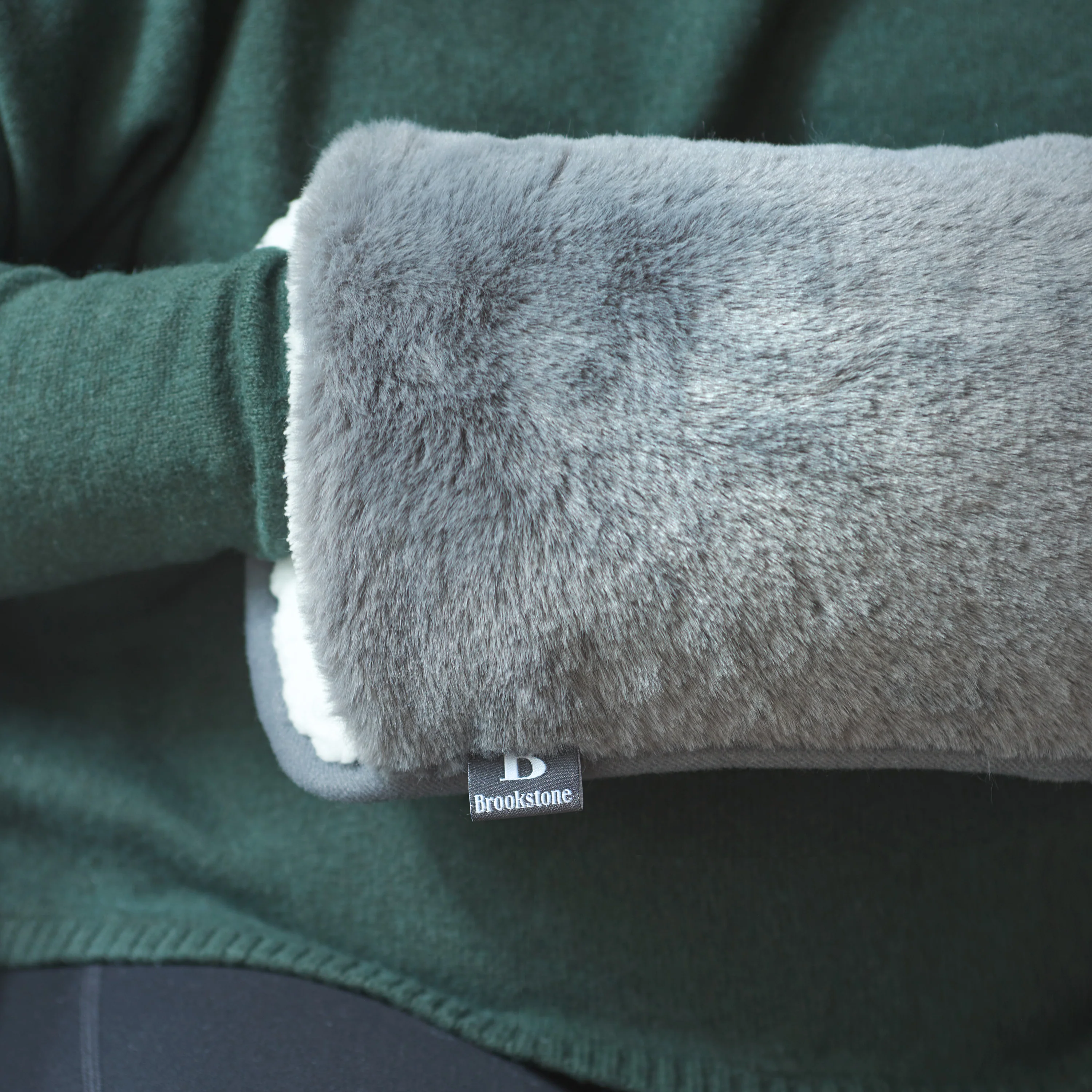 Brookstone Faux Fur Hand Warmer - Image 2