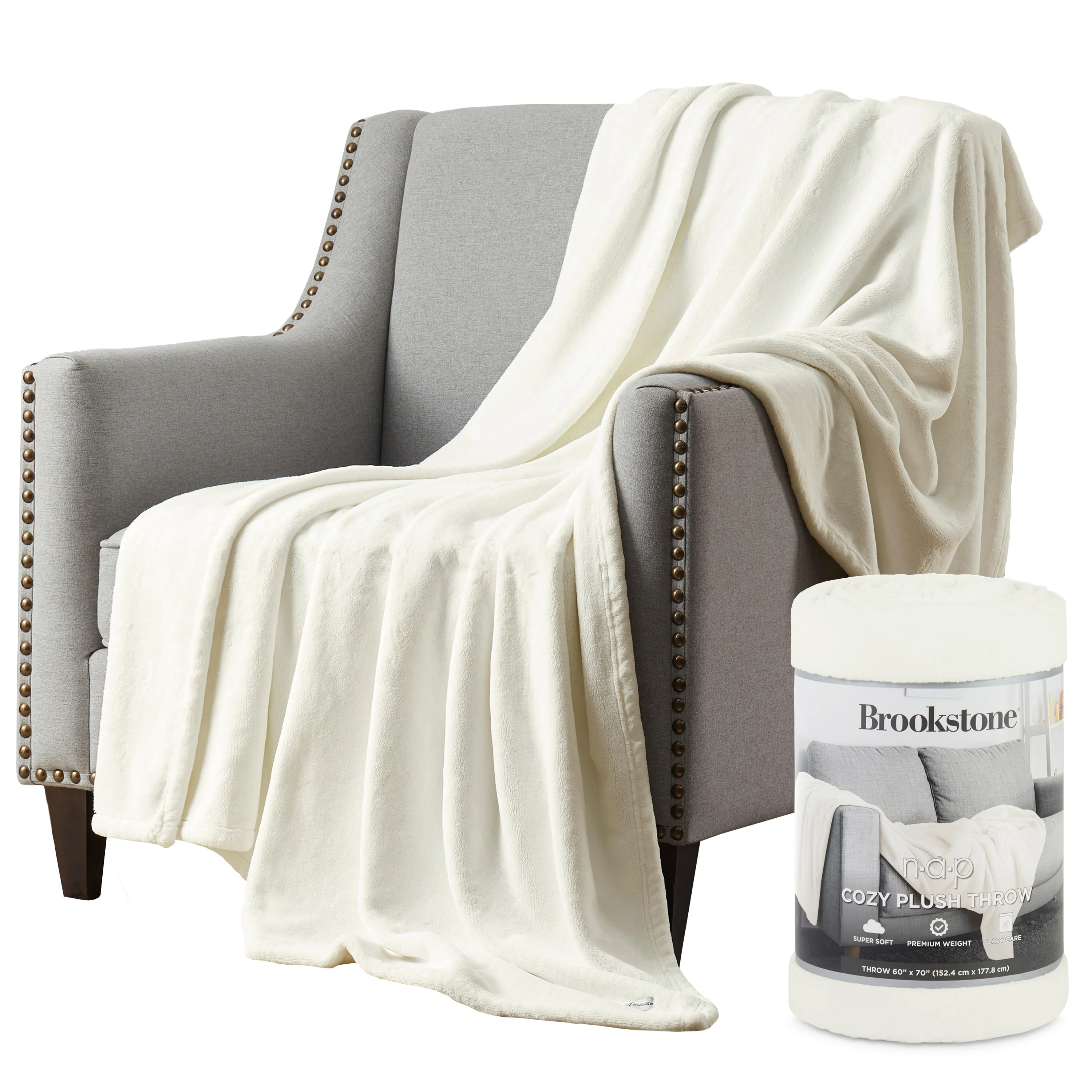 Brookstone Nap Cozy Plush Throw - Image 14