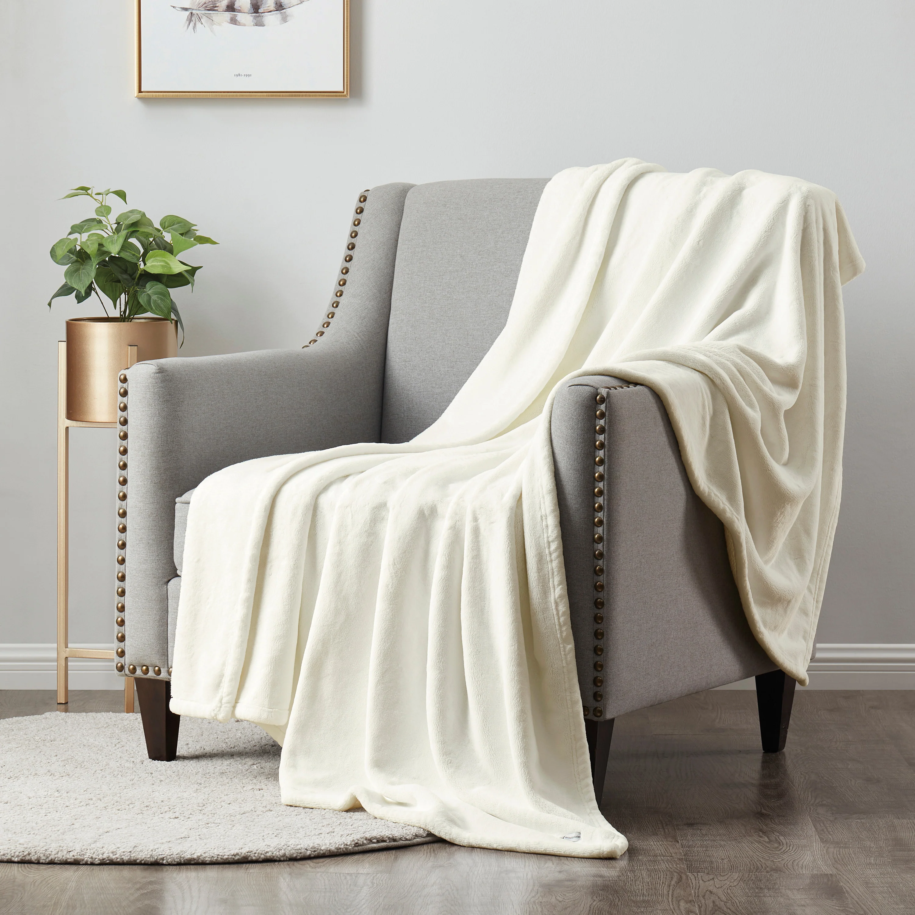 Brookstone Nap Cozy Plush Throw - Image 15