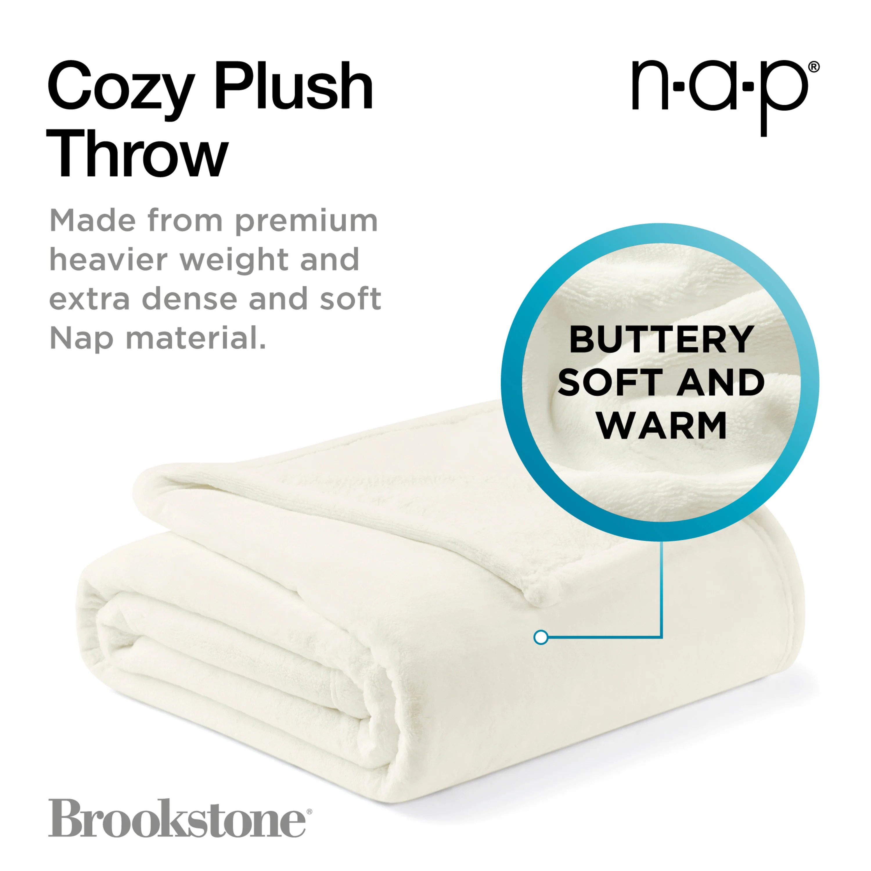 Brookstone Nap Cozy Plush Throw - Image 18