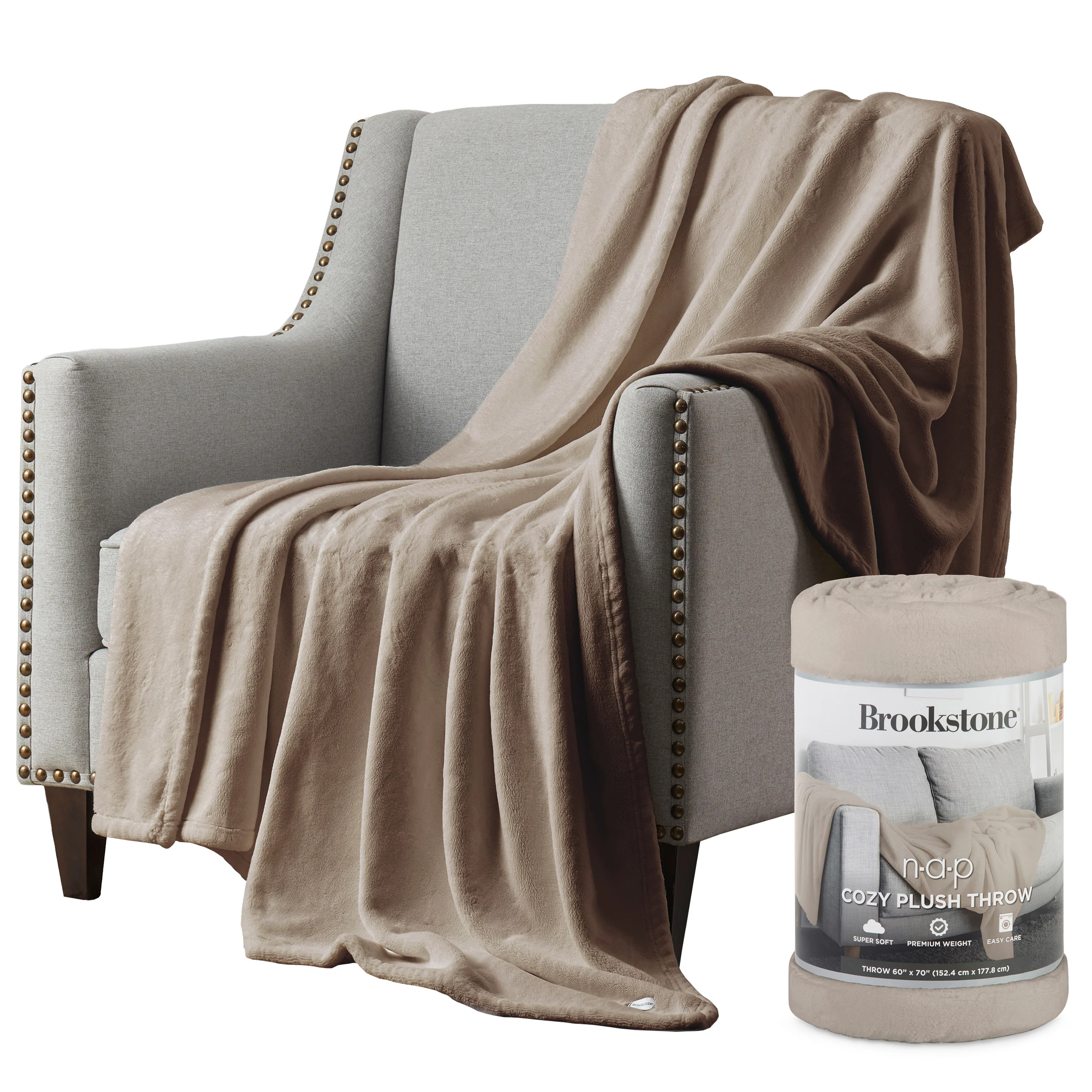 Brookstone Nap Cozy Plush Throw - Image 26