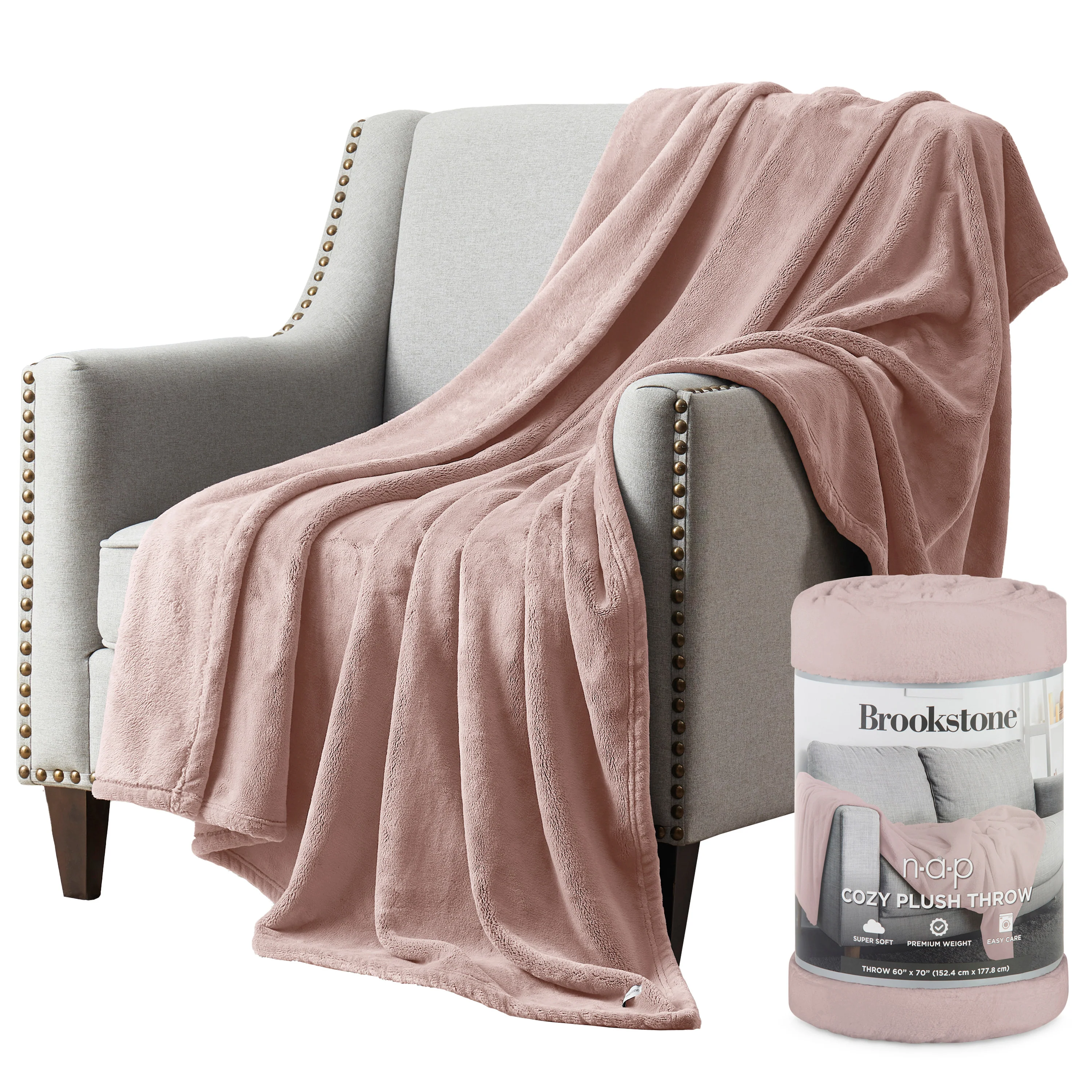 Brookstone Nap Cozy Plush Throw - Image 3