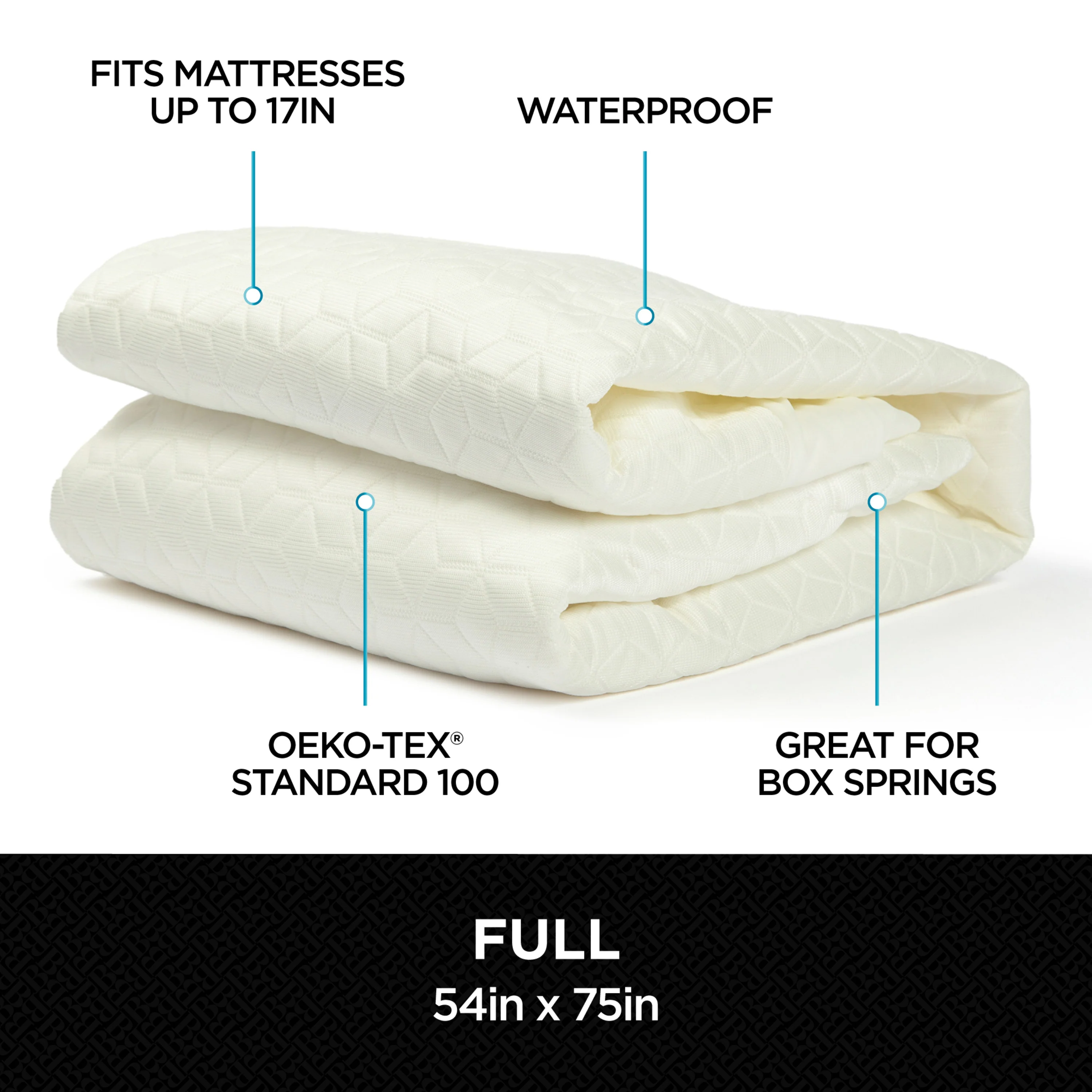 Brookstone Ultimate Mattress Protector - Cool Touch - Image 2
