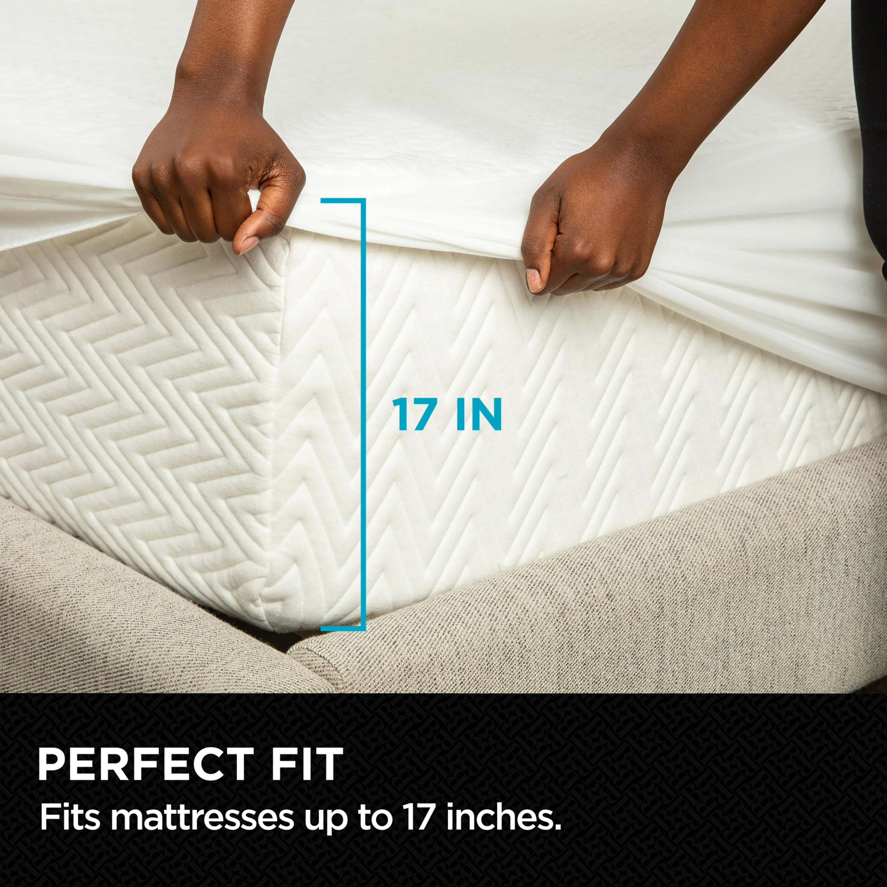 Brookstone Ultimate Mattress Protector - Cool Touch - Image 3