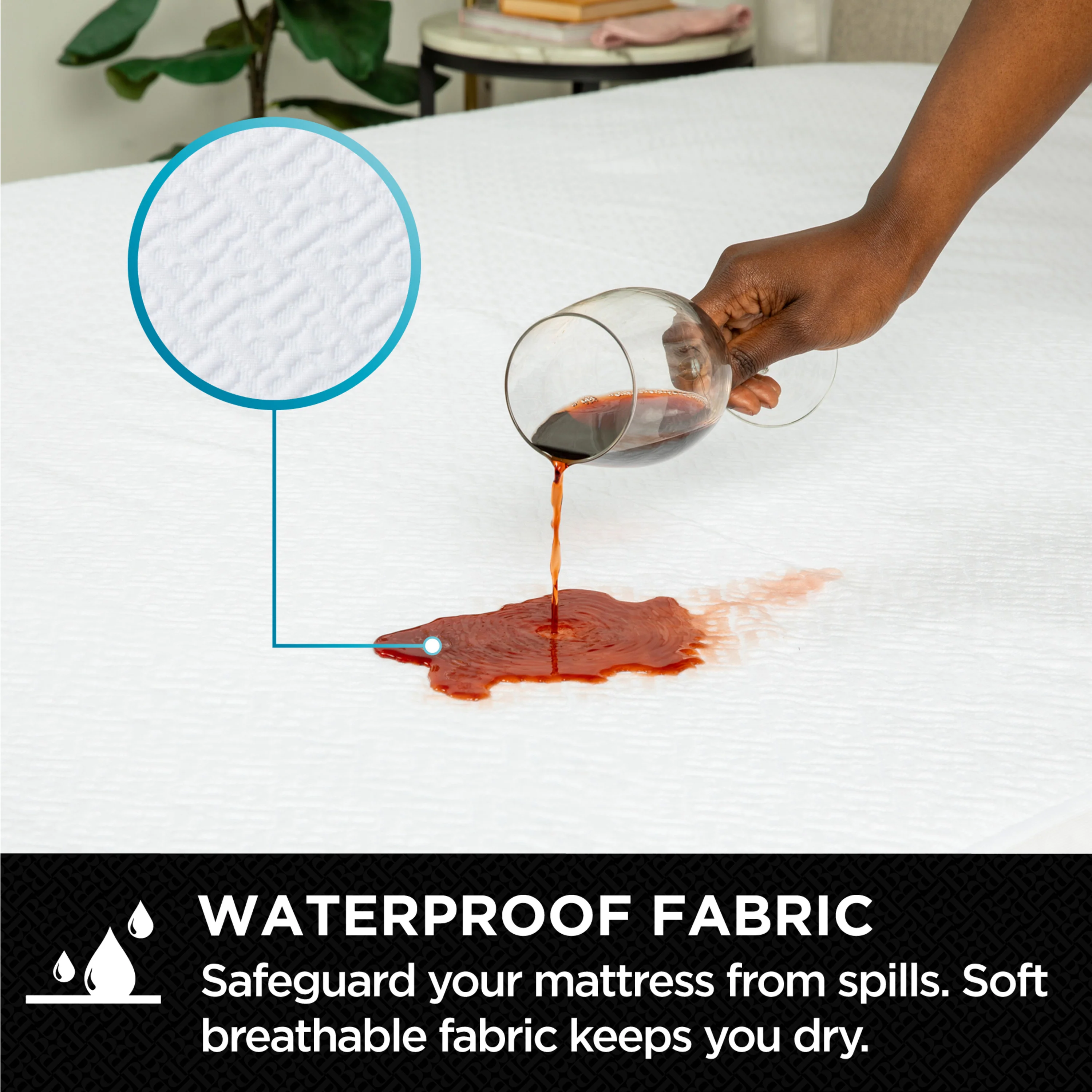 Brookstone Ultimate Mattress Protector - Waterproof - Image 4