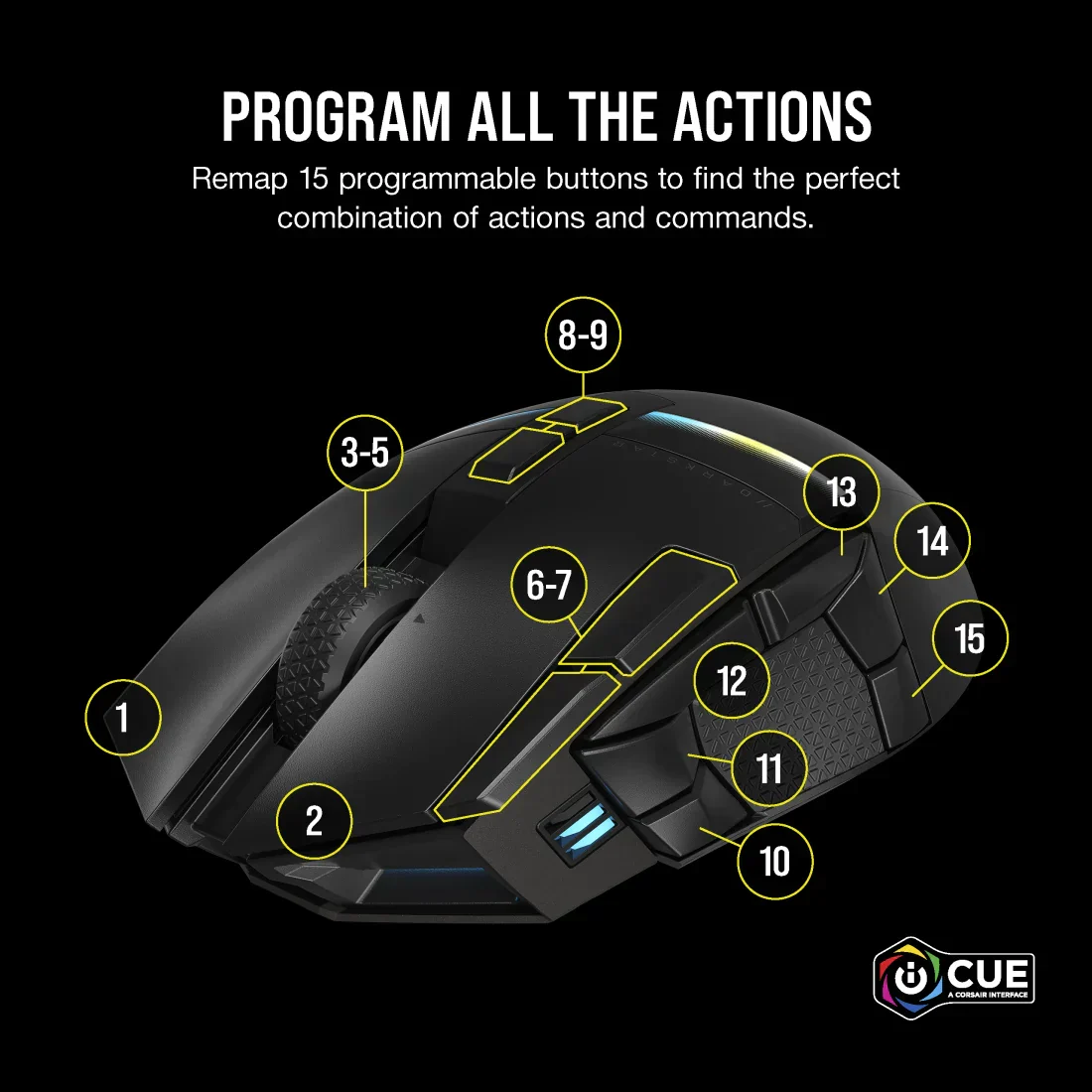 Corsair DARKSTAR RGB Wireless Gaming Mouse - Image 6