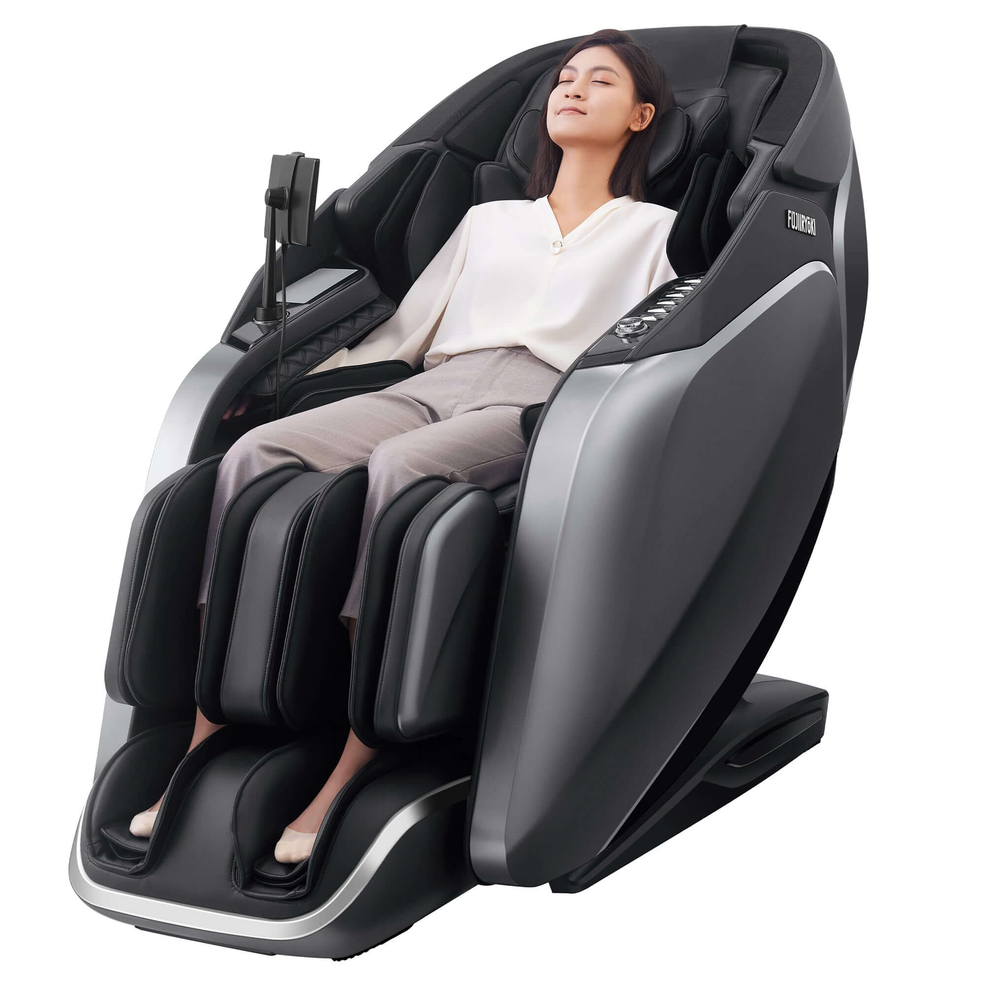 Cyber Relax Pro - 4D Dual Massage Robot Flex Frame SL Track Massage Chair by Synca Massage Chair - Image 21