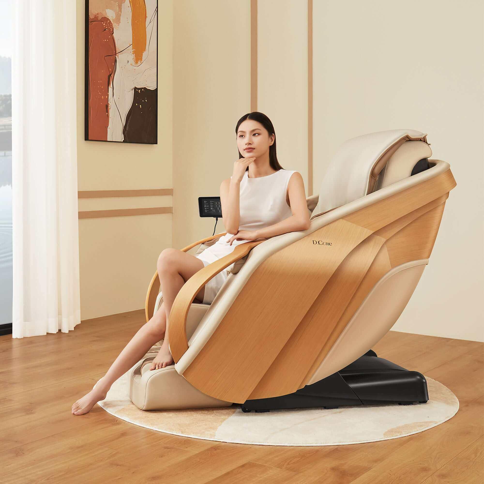 D.Core 2 - Made in Japan Ultra Premium Massage Chair w/ Oak Side Panels by Synca Massage Chair - Image 10