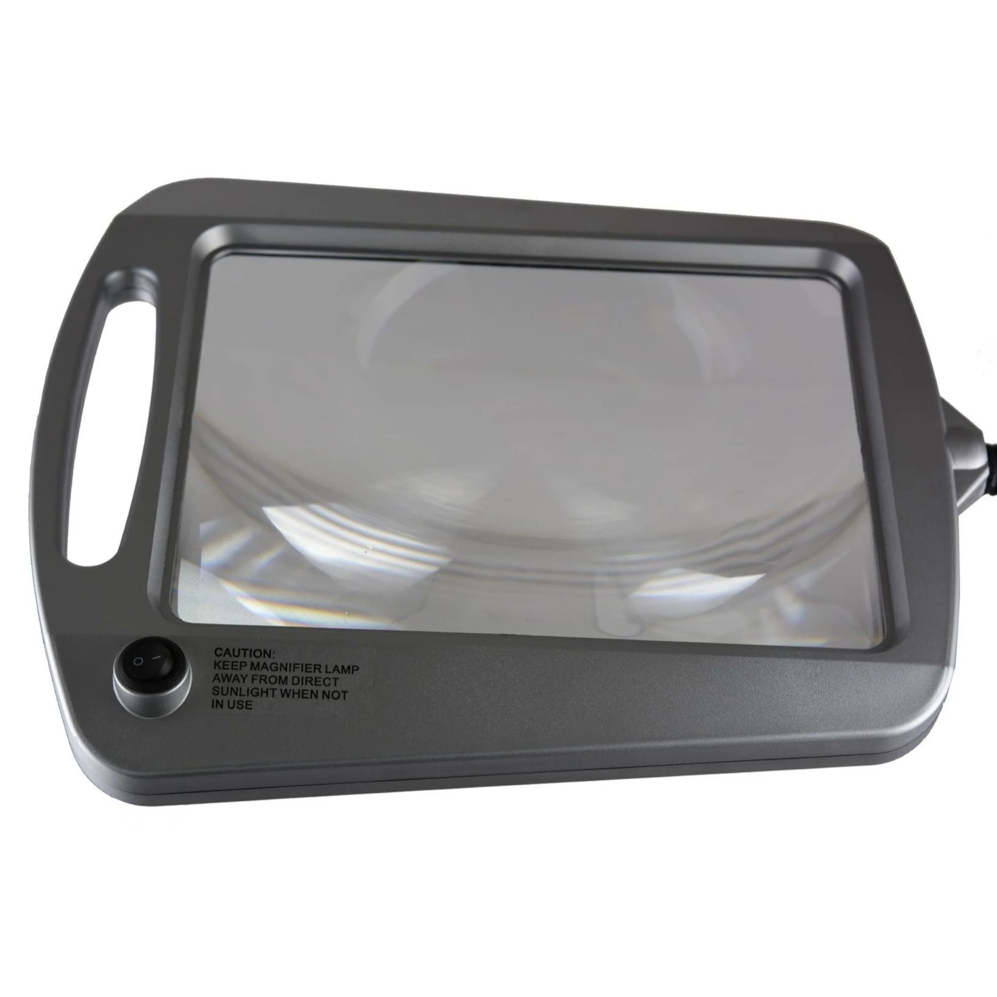Daylight24 Full Page Magnifier Floor Lamp - Painted Silver Finish - Image 2
