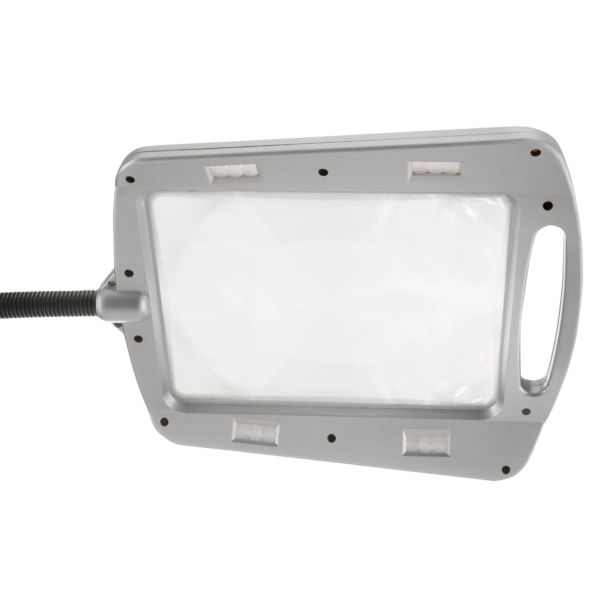 Daylight24 Full Page Magnifier Floor Lamp - Painted Silver Finish - Image 3
