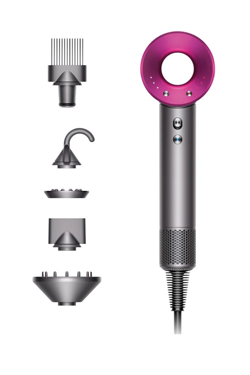 Dyson Supersonic Hair Dryer & Display Stand in Fuchsia/Iron - Image 2