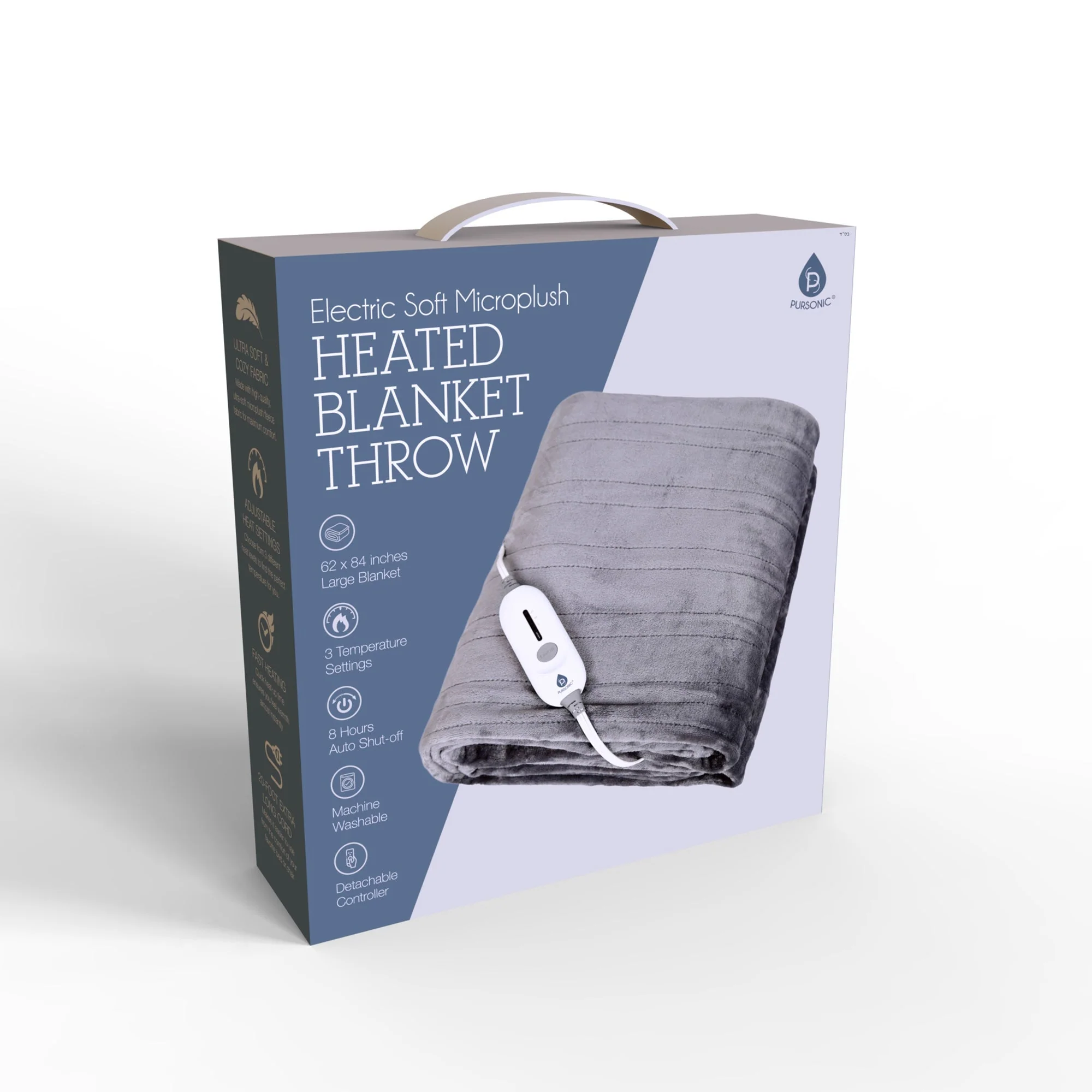 Electric Soft Microplush Heated Blanket Throw - Image 8