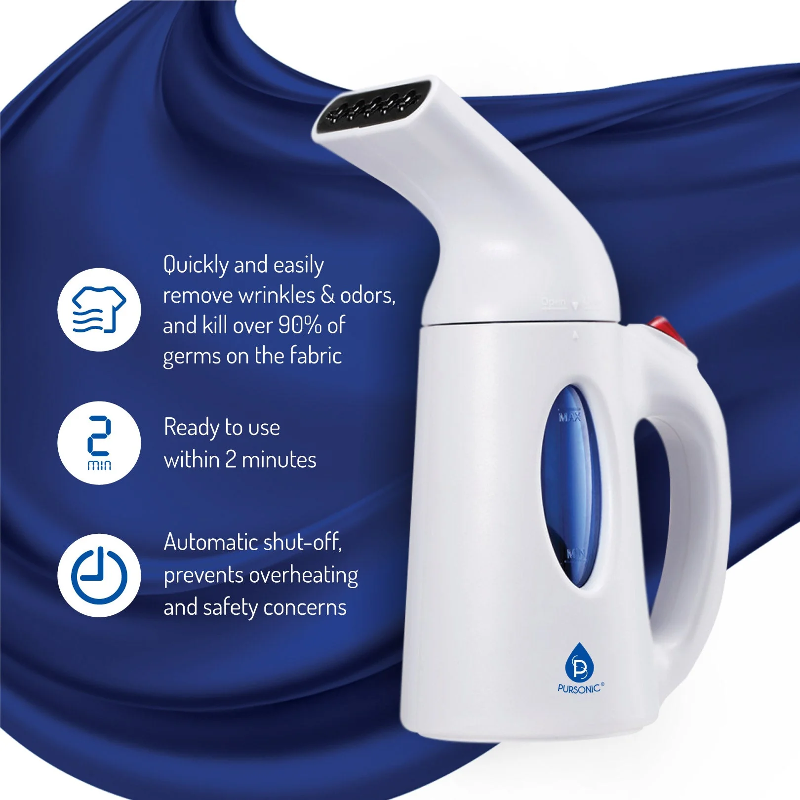 Handheld Fabric Fast Heat-up Portable Garment Steamer - Image 2
