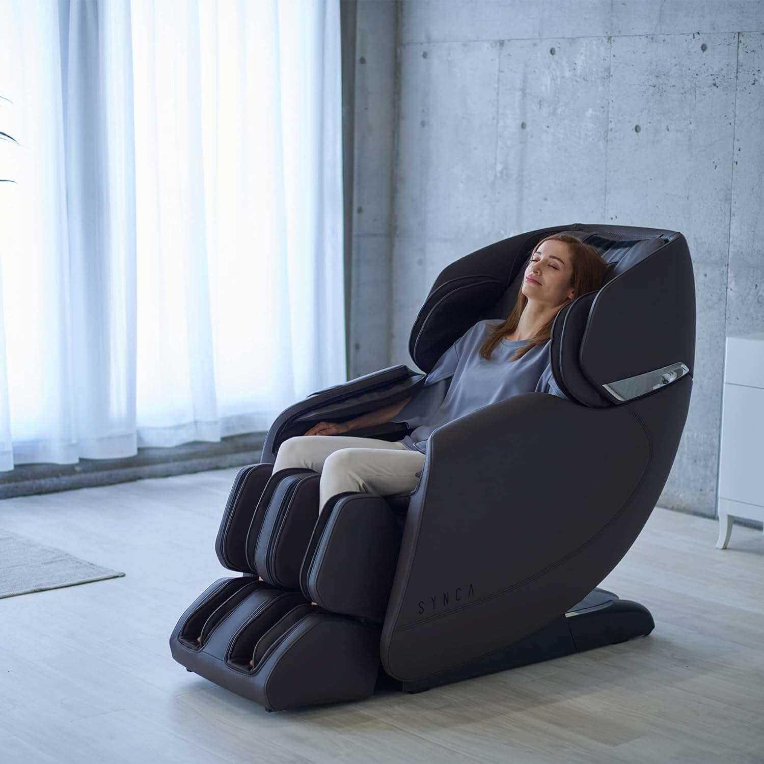 Hisho - SL Track Heated Deluxe Zero Gravity Massage Chair - Image 7