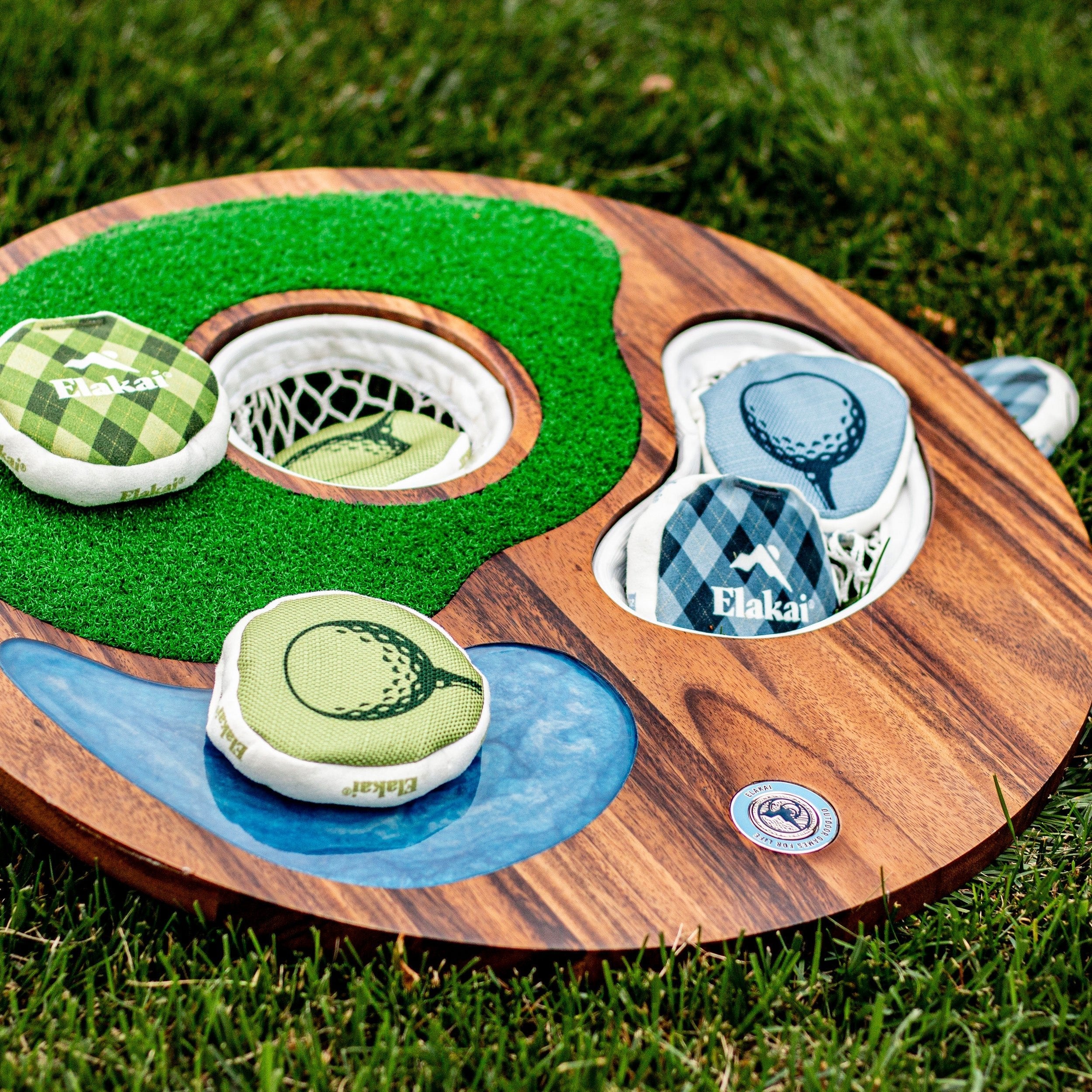 Island Hole | Wood and Resin Cornhole x Golf Chipping Game - Image 13