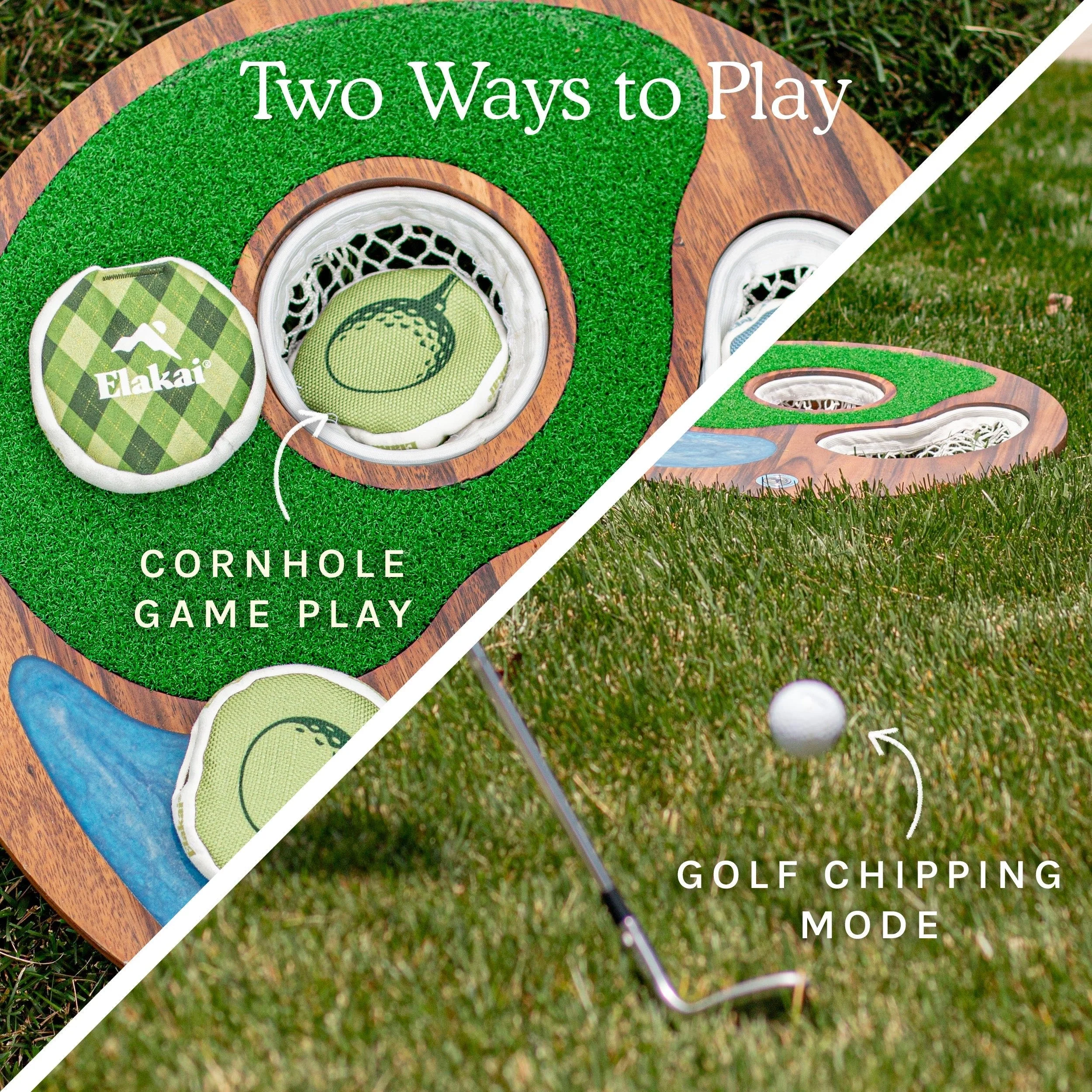 Island Hole | Wood and Resin Cornhole x Golf Chipping Game - Image 14