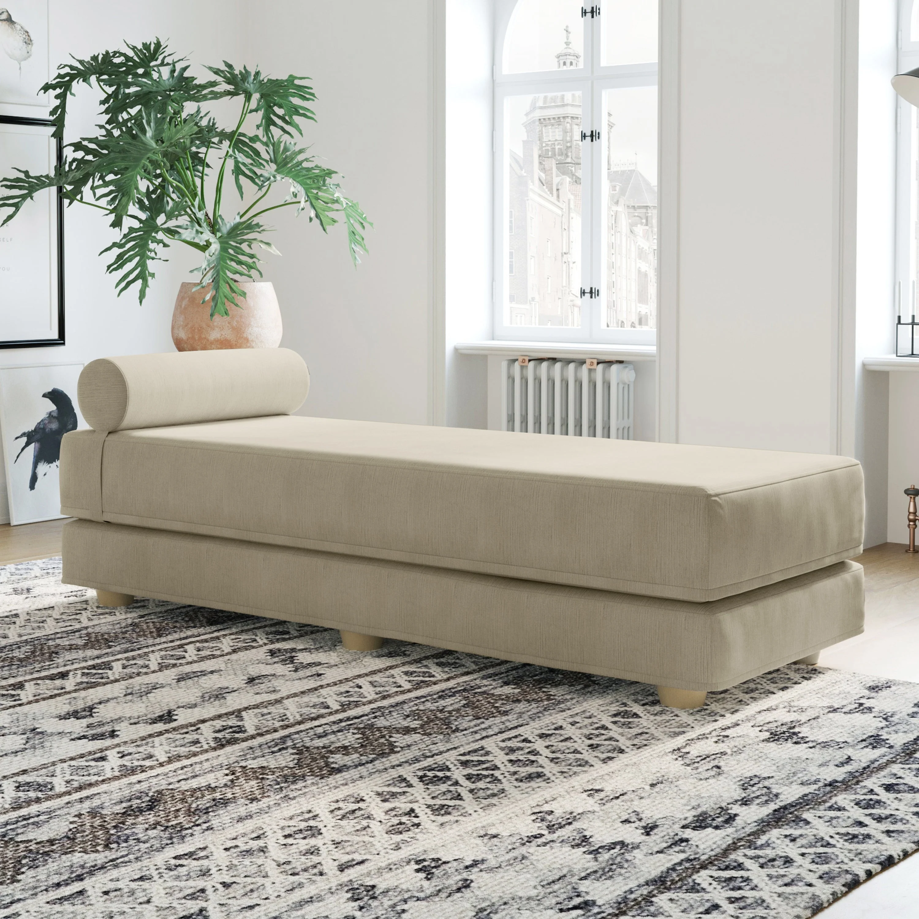 Jaxx Alon Daybed | Fold-Out Sleeper | Queen-Size Mattress - Image 2