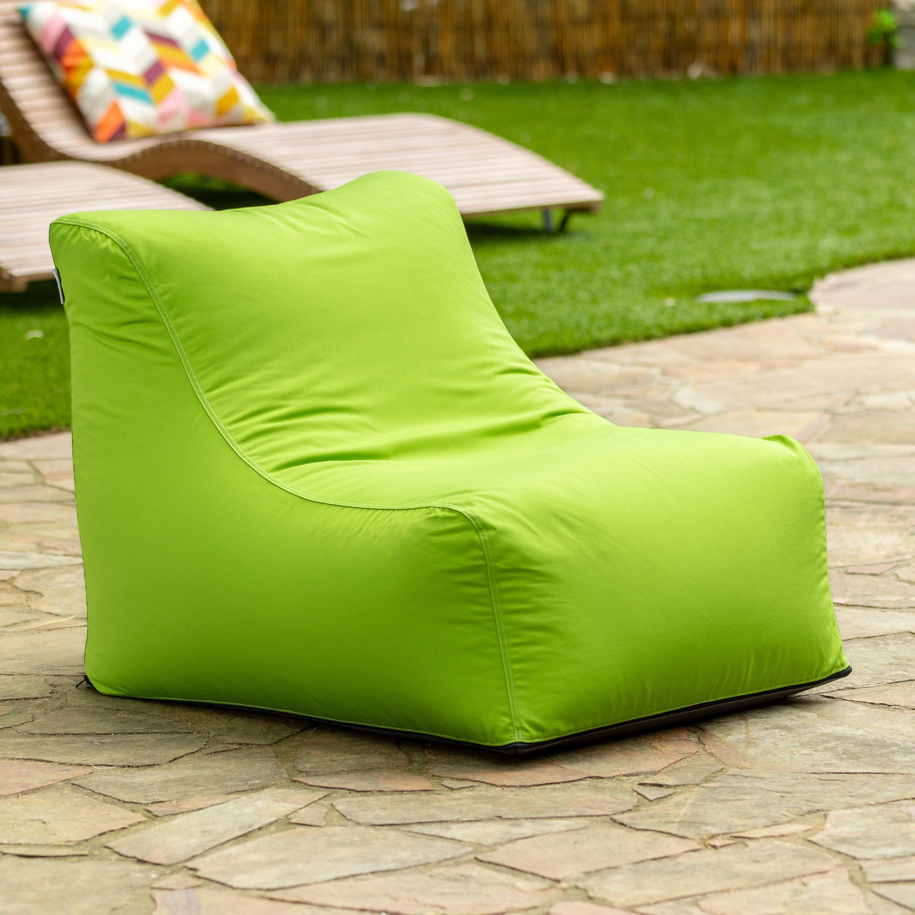 Jaxx Ponce Outdoor Bean Bag Chair - Weather Resistant Patio and Poolside Lounge Seating - Image 10