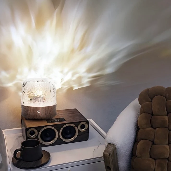 Light Theatre: Ambient Light With Stereo Speaker, Ripple Sunset Aurora Projector All-in-1 by INSPECIAL HOME - Image 2