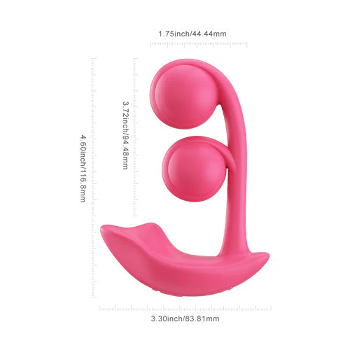 Melody Pressure Sensing App-Controlled Twin Balls Intimate Massager - Image 3